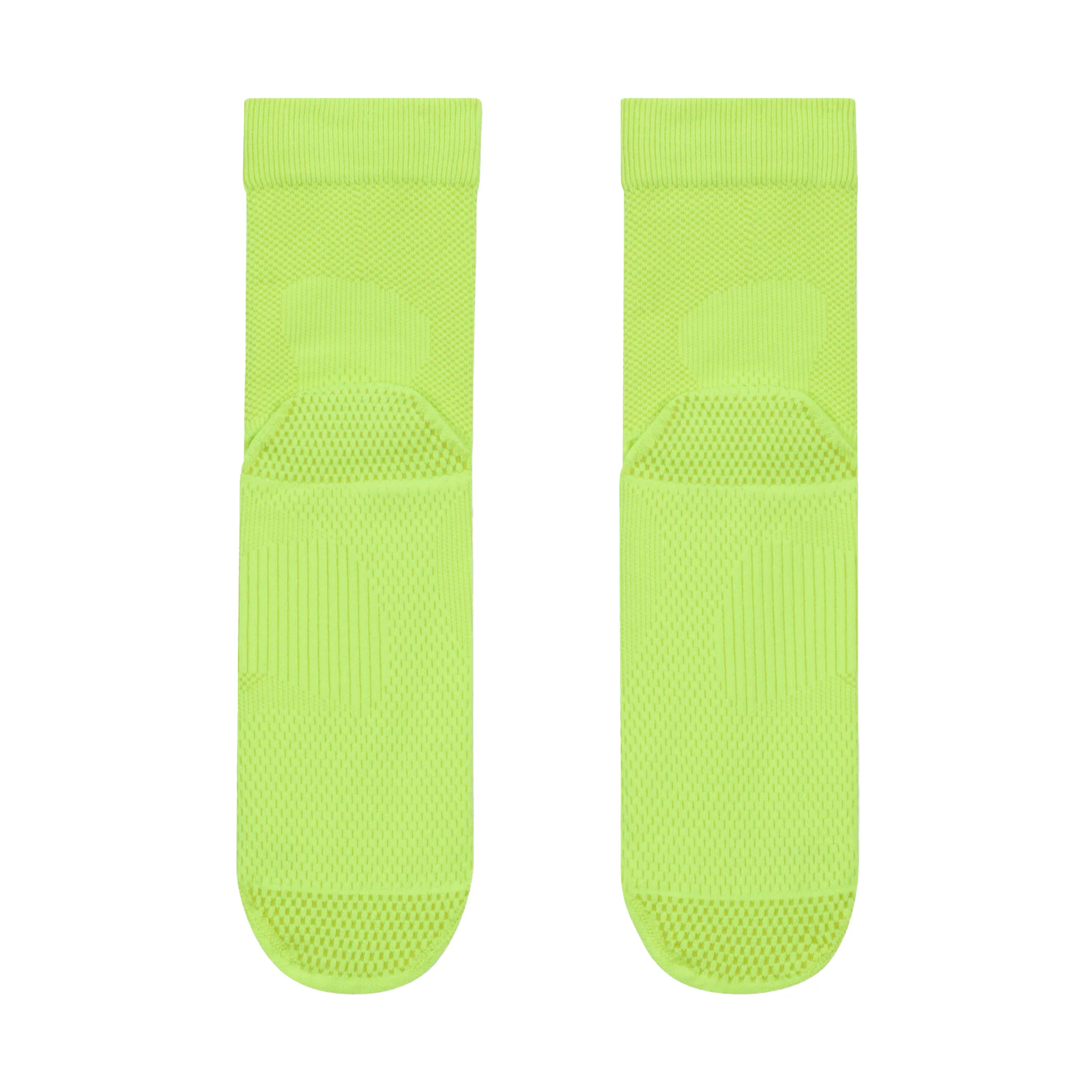 Nike Running Lightweight Micro Crew Socks - Volt/Bright Cactus/Black - Image 3