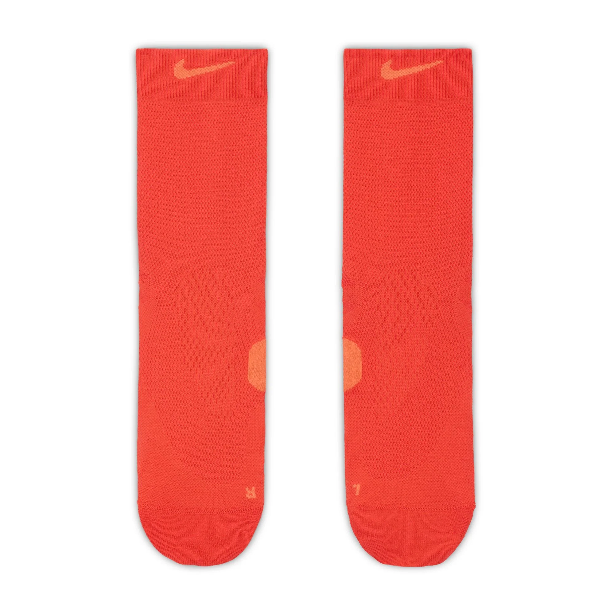 Nike Running Midweight Crew Socks - Light Crimson/Turf Orange - Image 3