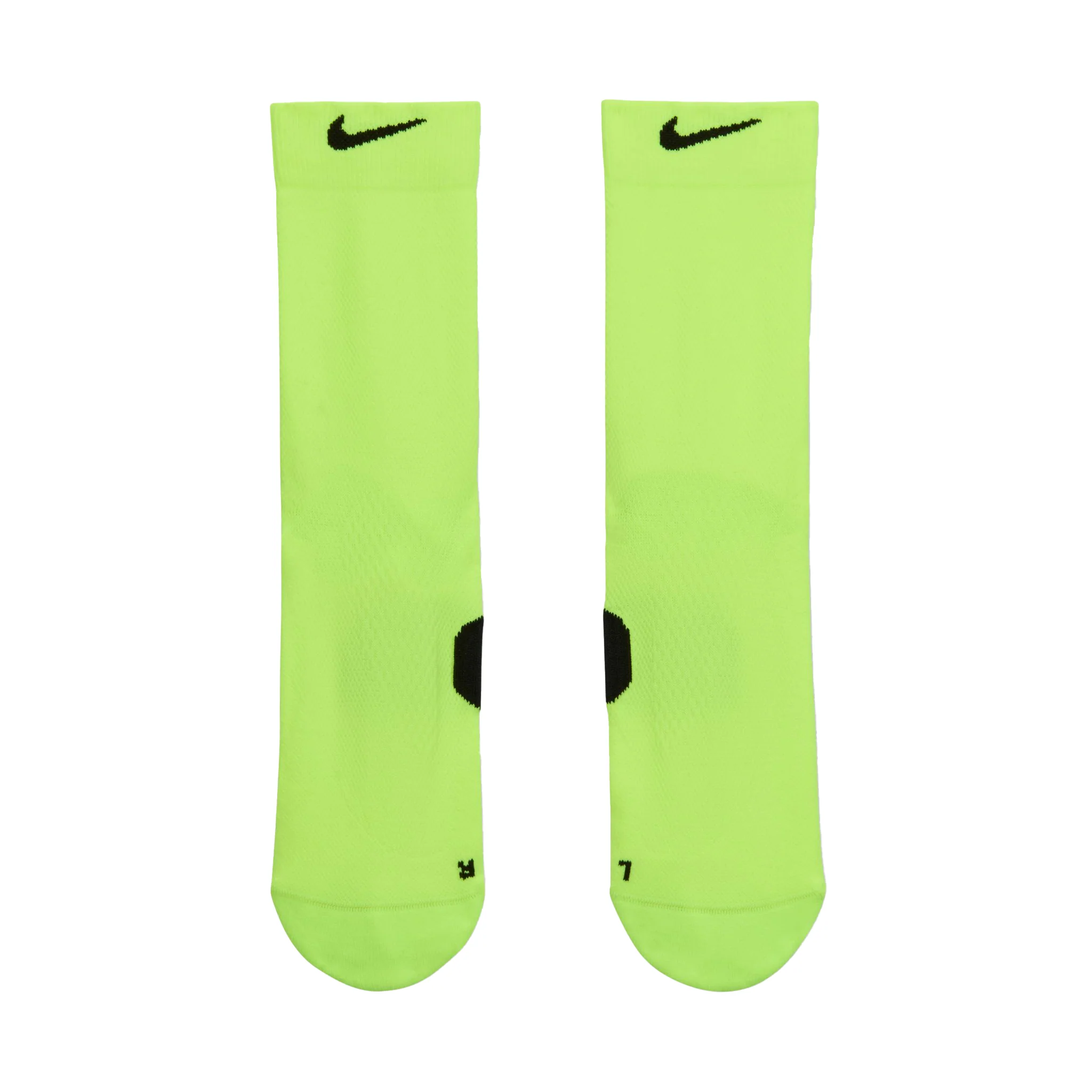 Nike Running Midweight Crew Socks - Volt/Black - Image 2