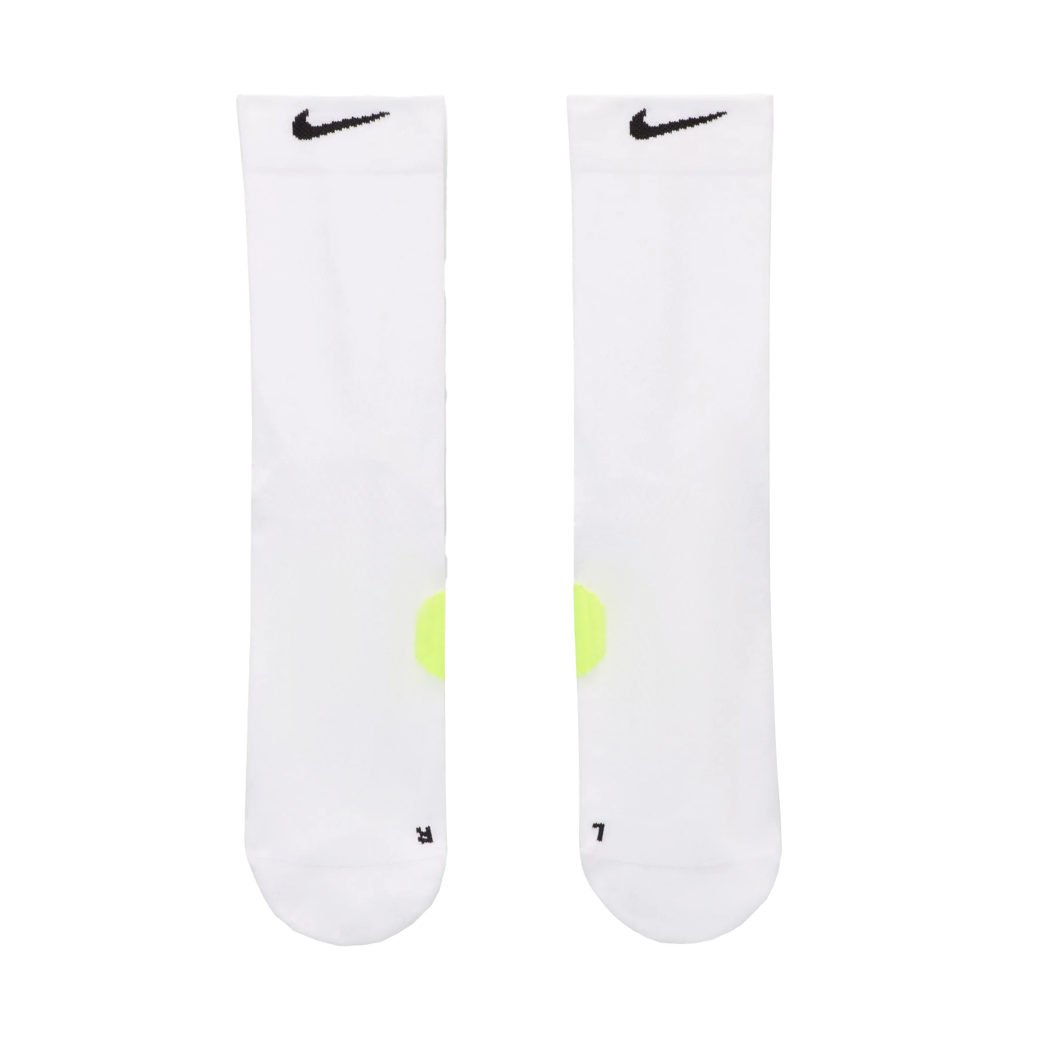 Nike Running Midweight Crew Socks - White/Volt/Black - Image 2