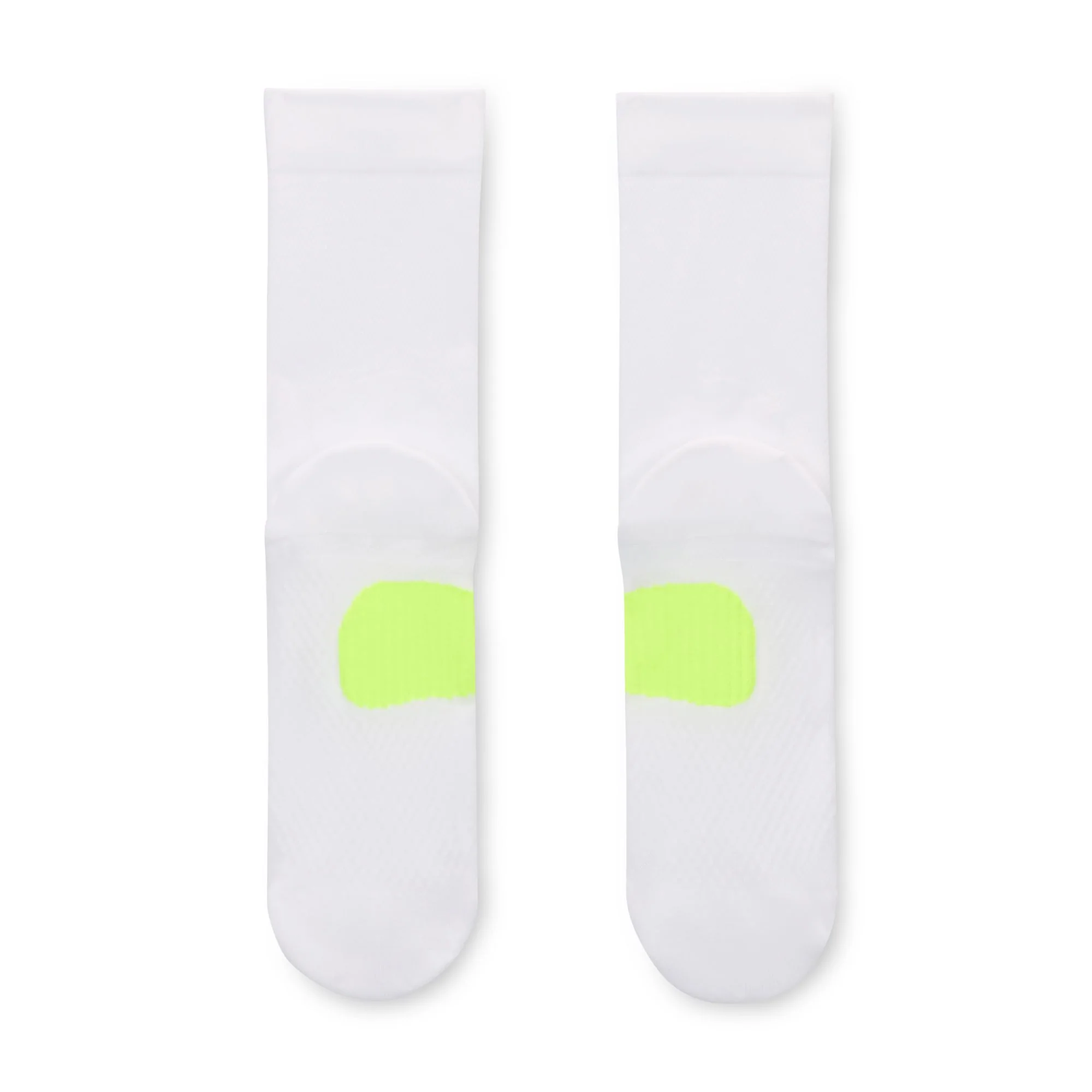 Nike Running Midweight Crew Socks - White/Volt/Black - Image 3