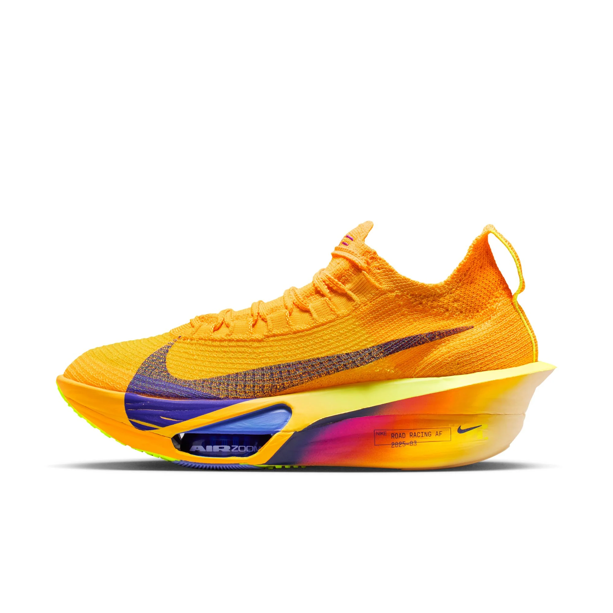 Nike Womens Alphafly 3 - Laser Orange/Indigo Burst/Citron Pulse - Neutral - SP26 - Image 3