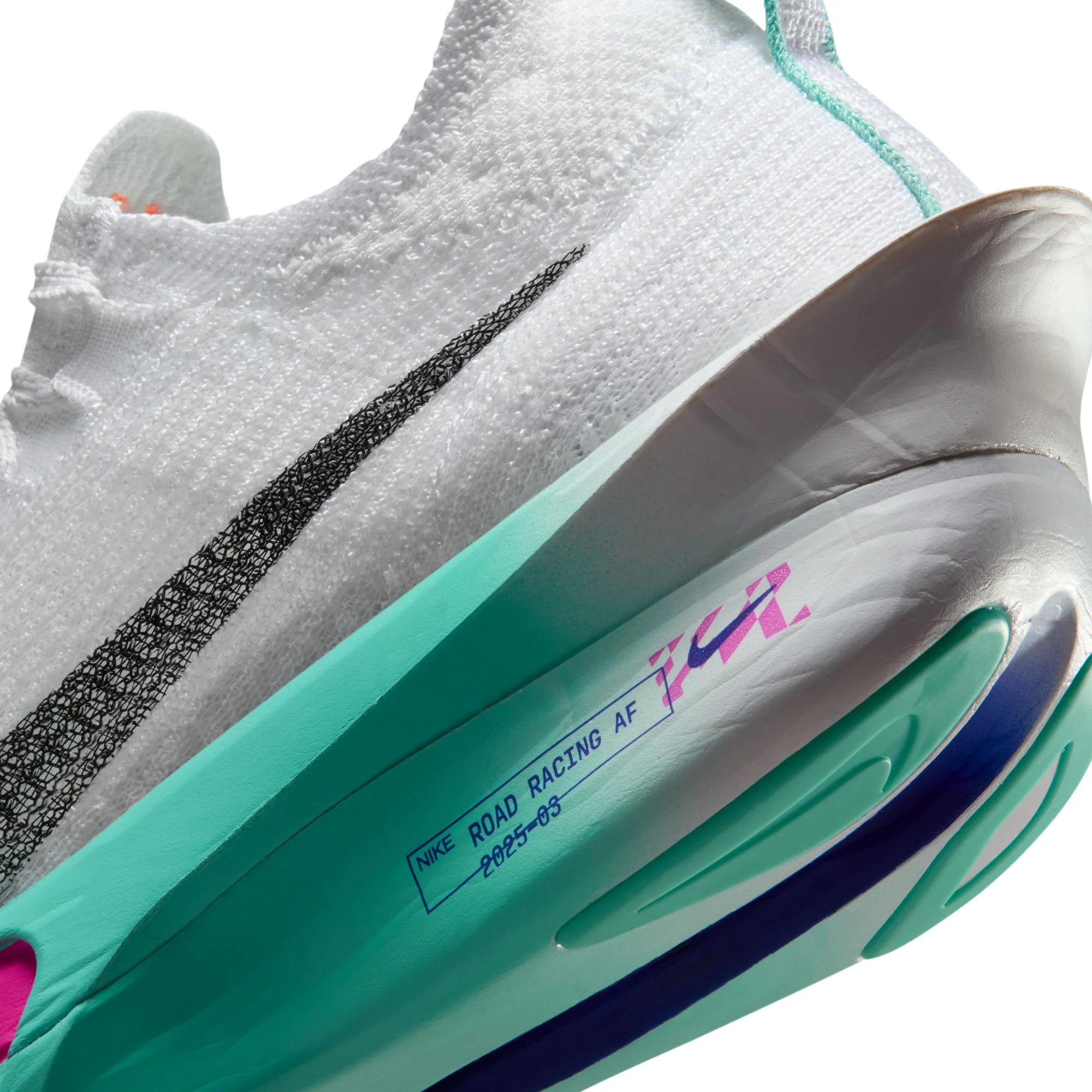 Nike Womens Alphafly 3 - White/Black/Hyper Turquoise/Concord - HO25 - Image 11
