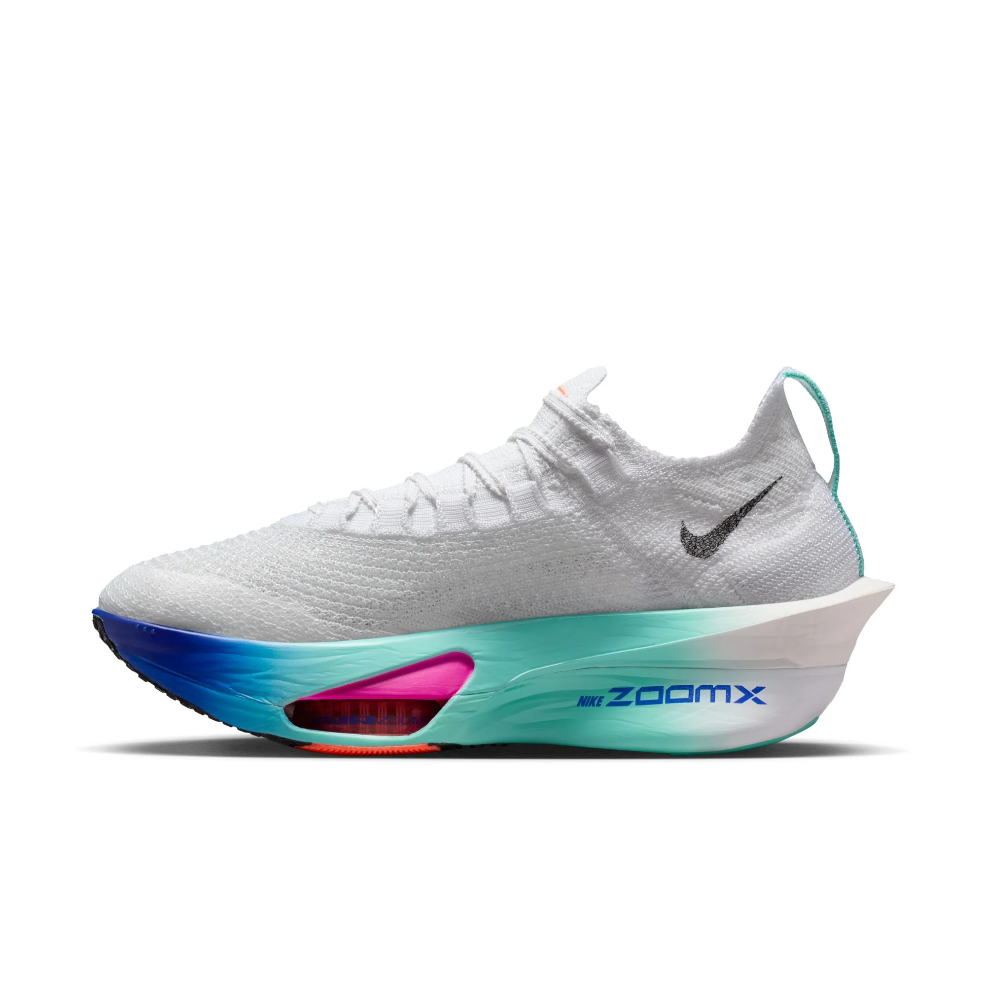 Nike Womens Alphafly 3 - White/Black/Hyper Turquoise/Concord - HO25 - Image 3