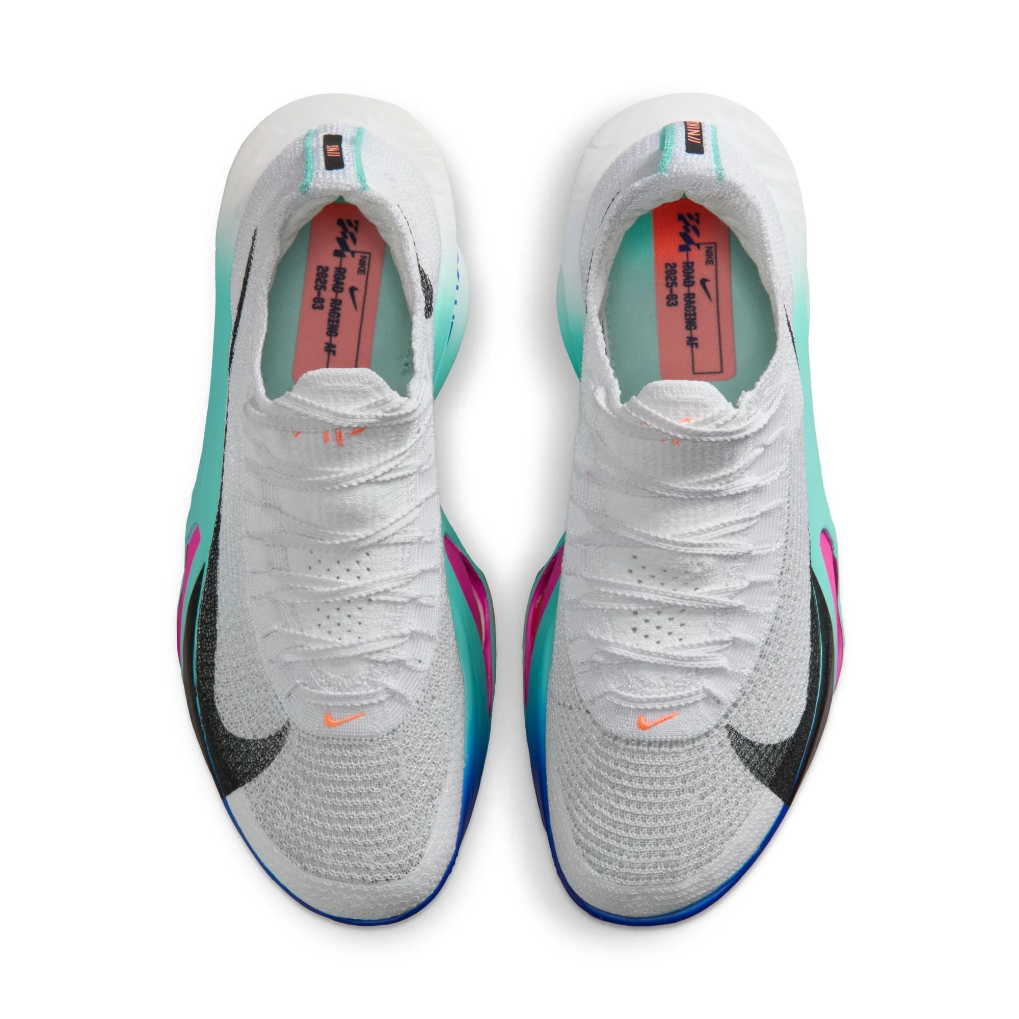 Nike Womens Alphafly 3 - White/Black/Hyper Turquoise/Concord - HO25 - Image 6