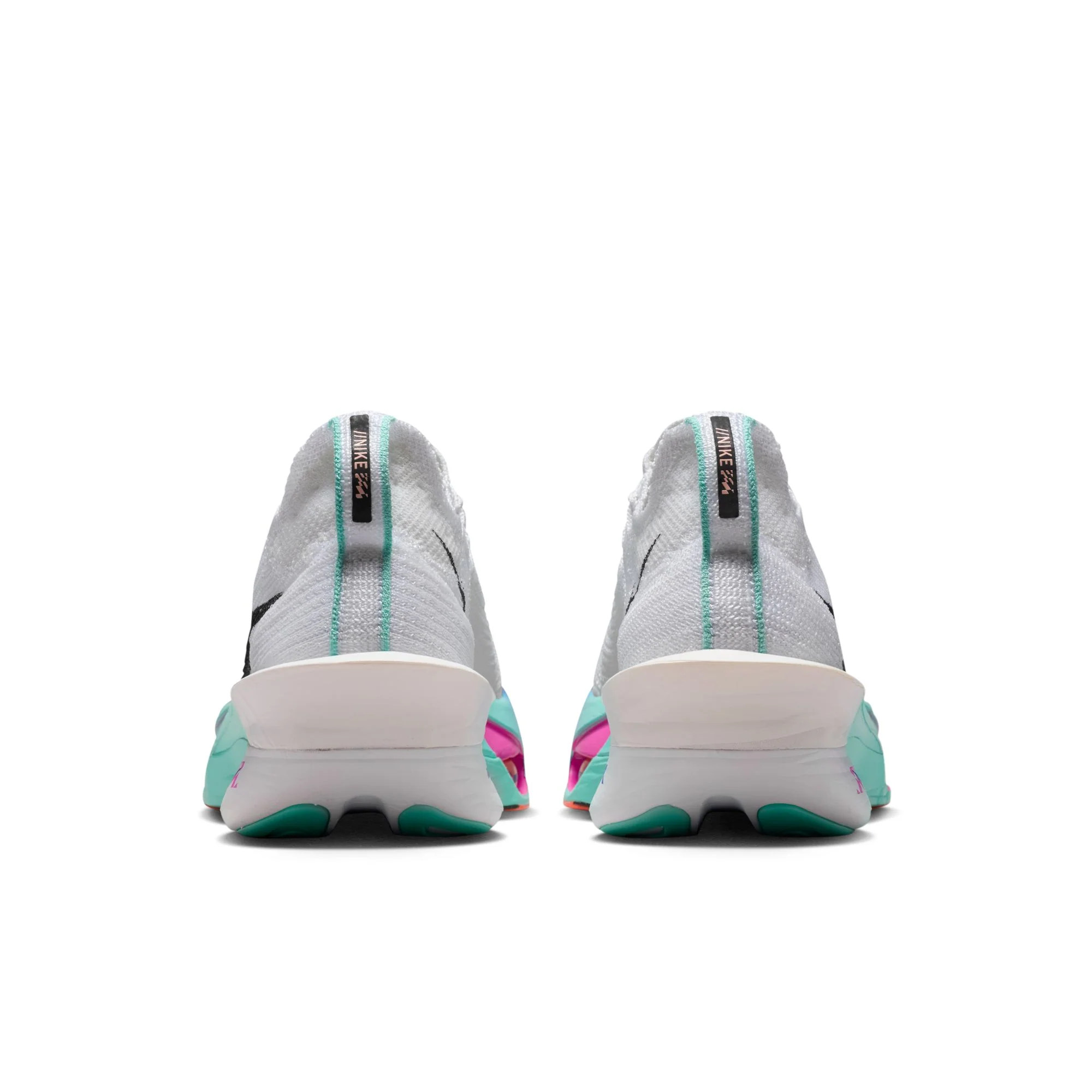 Nike Womens Alphafly 3 - White/Black/Hyper Turquoise/Concord - HO25 - Image 9