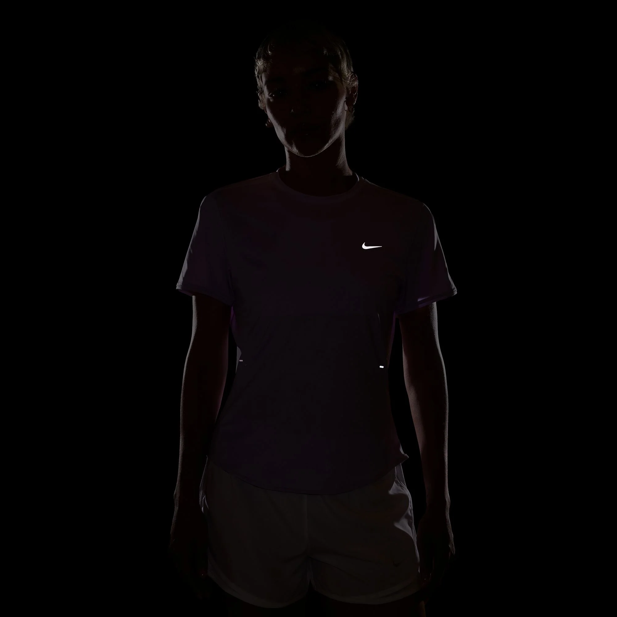 Nike Women's Dri-FIT Short-Sleeve Swift Tee - Violet Mist/Reflective Silver - Image 5