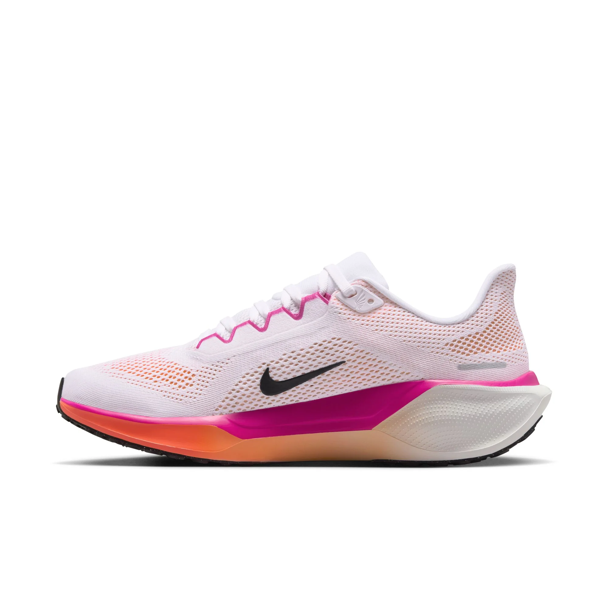 Nike Womens Pegasus 41 - White/Black/Fire Pink/Orange Pulse - Neutral - HO25 - Image 3