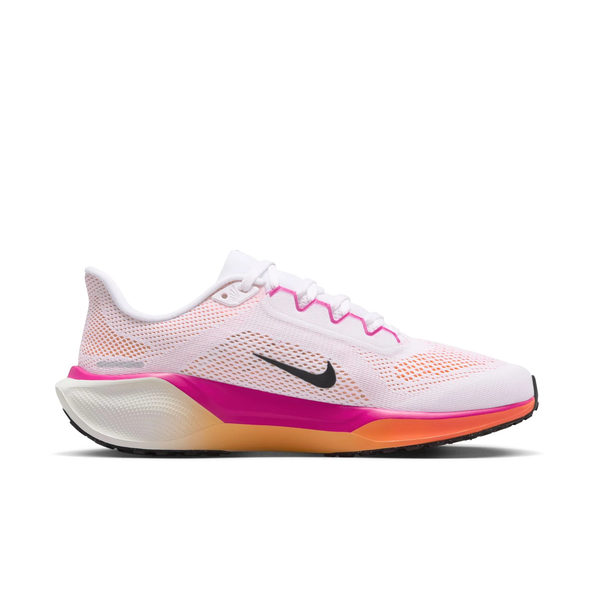 Nike Womens Pegasus 41 - White/Black/Fire Pink/Orange Pulse - Neutral - HO25 - Image 5