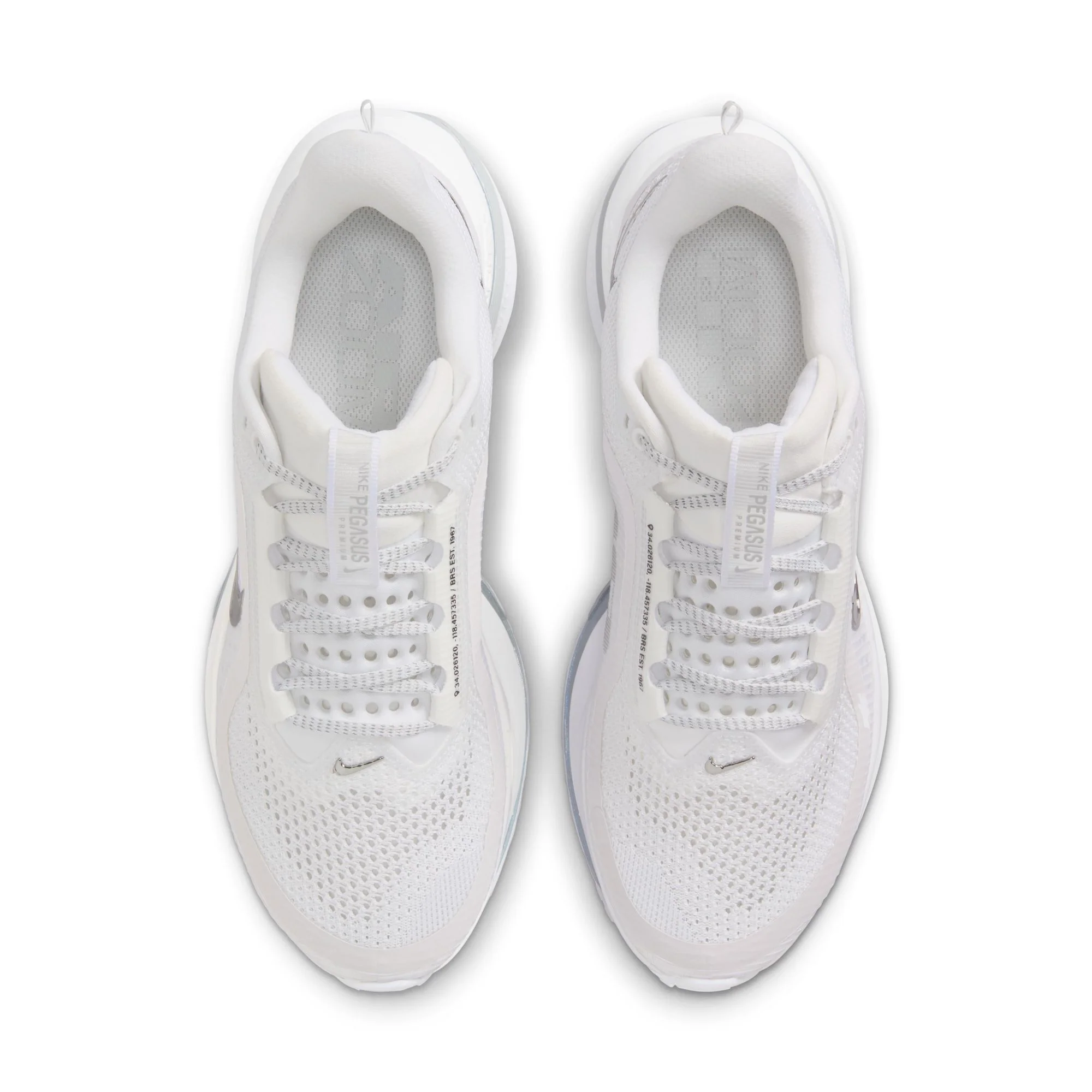 Nike Womens Pegasus Premium - White/Metallic Silver - Neutral - SU25 - Image 8