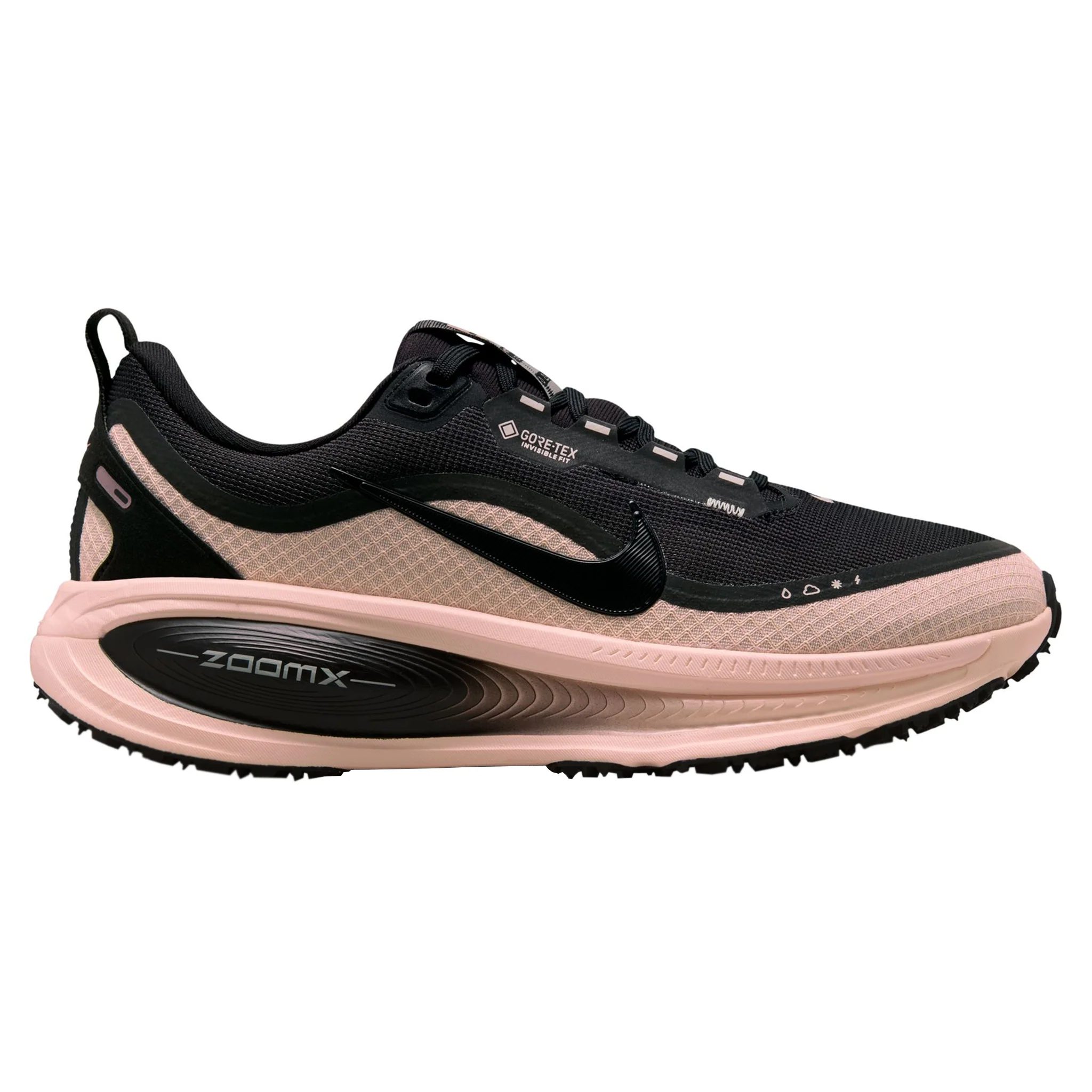 Nike Womens Vomero 18 GTX - Black/Black/Crimson Tint - Neutral - HO25