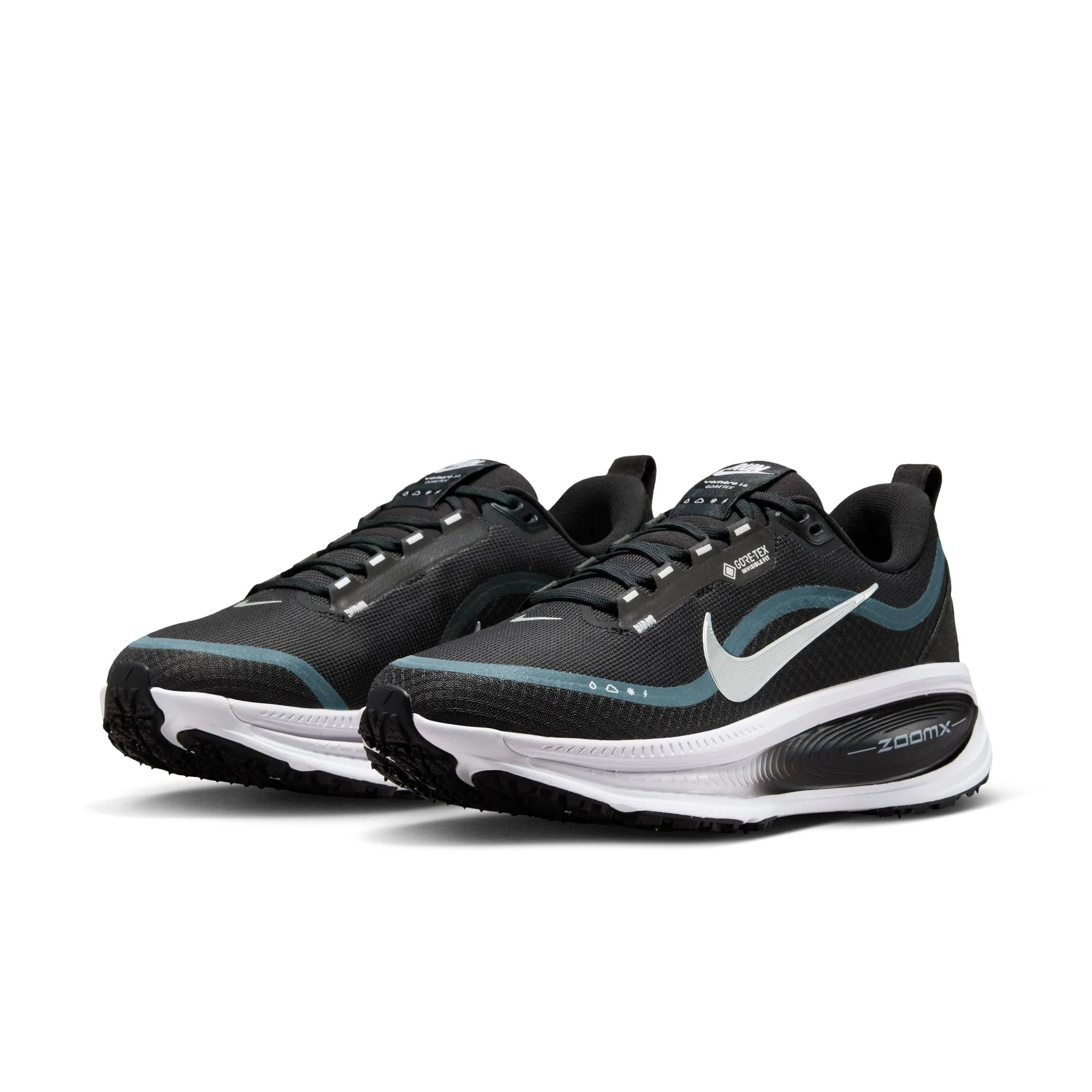 Nike Womens Vomero 18 GTX - Black/Metallic Silver/Anthracite/White - Neutral - HO25 - Image 3
