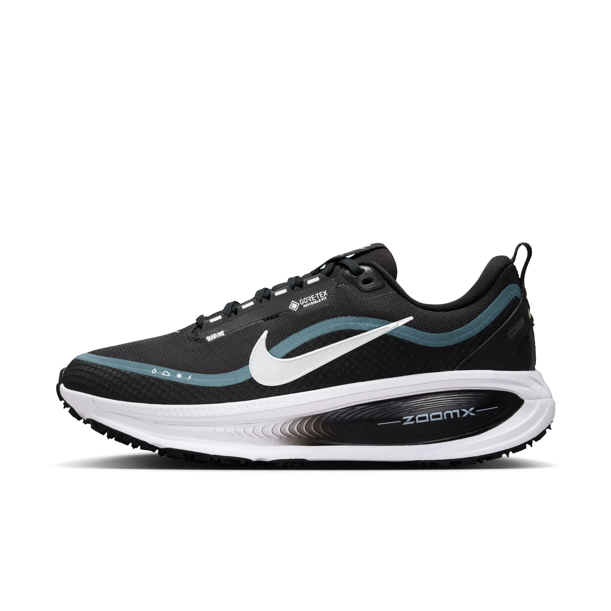Nike Womens Vomero 18 GTX - Black/Metallic Silver/Anthracite/White - Neutral - HO25 - Image 5