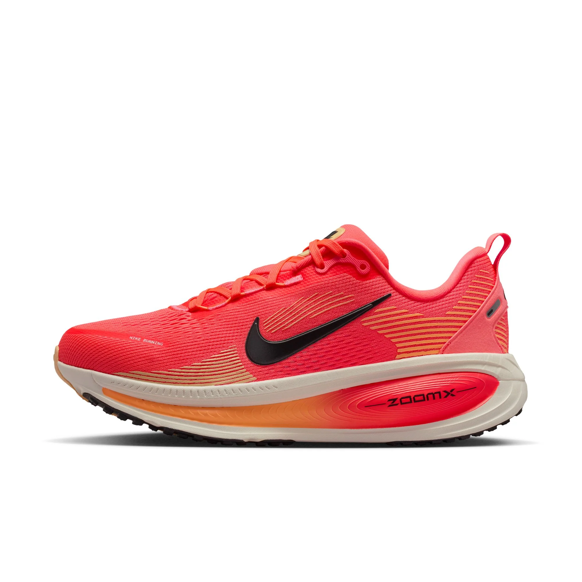 Nike Womens Vomero 18 - Hot Lava/Black/Chalk/Orange Pulse - Neutral - SP26 - Image 3