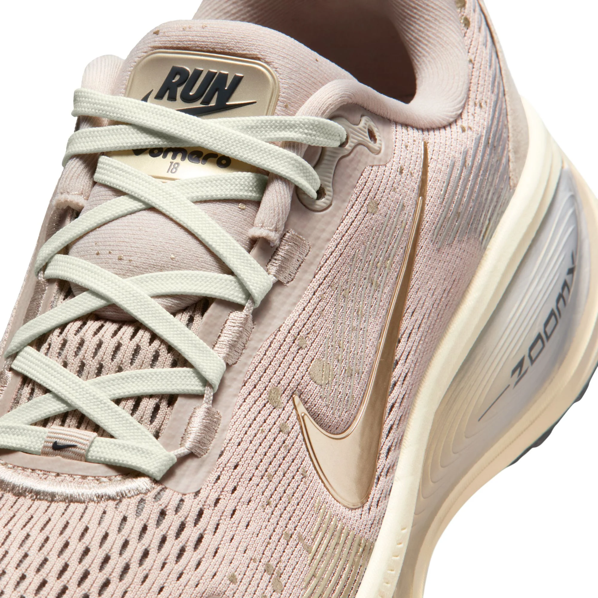 Nike Womens Vomero 18 SE - Cream/Metallic Gold Grain/Coconut Milk - Neutral - SP26 - Image 10