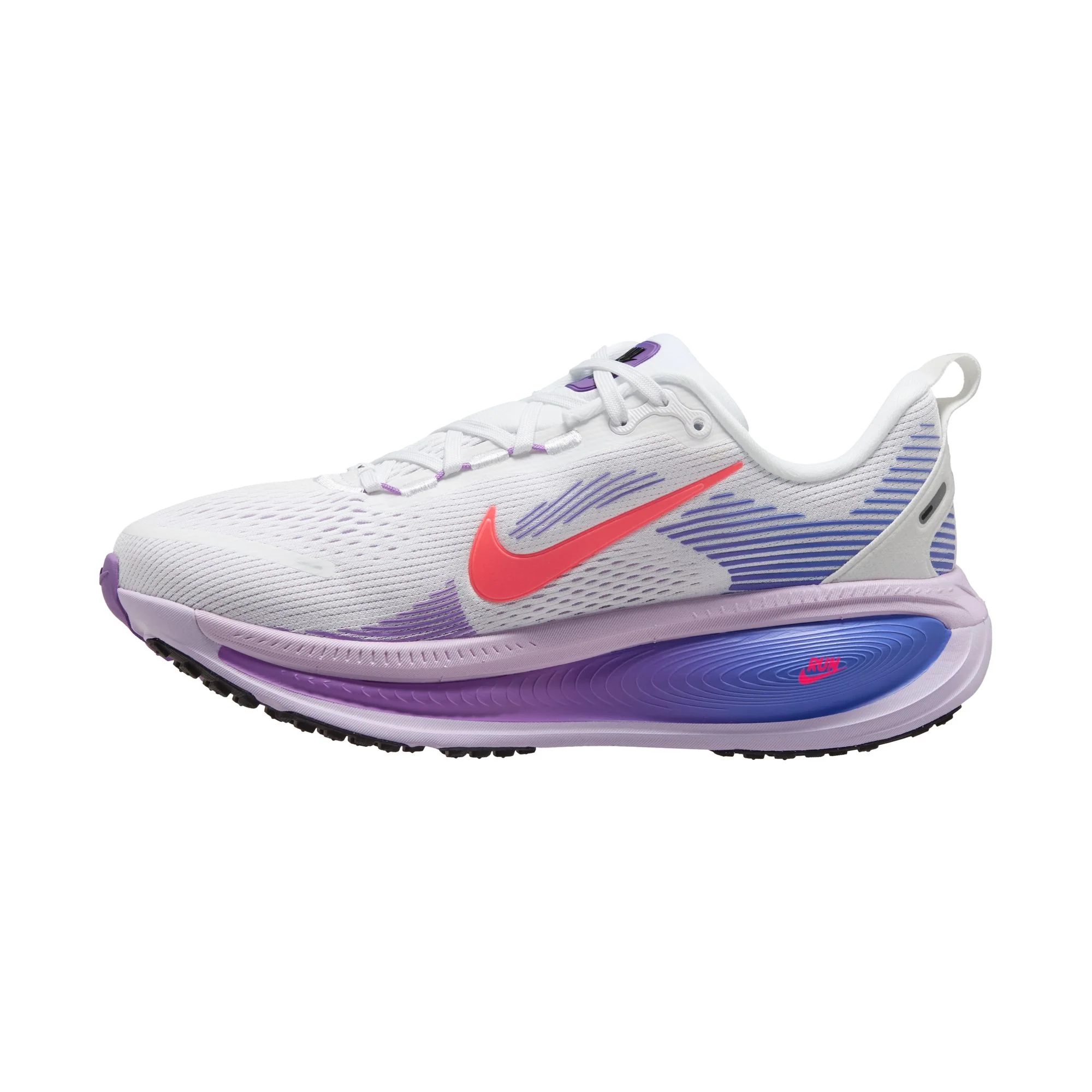 Nike Womens Vomero 18 - White/Hot Lava/Violet Mist/Sapphire - Neutral - SP26 - Image 4