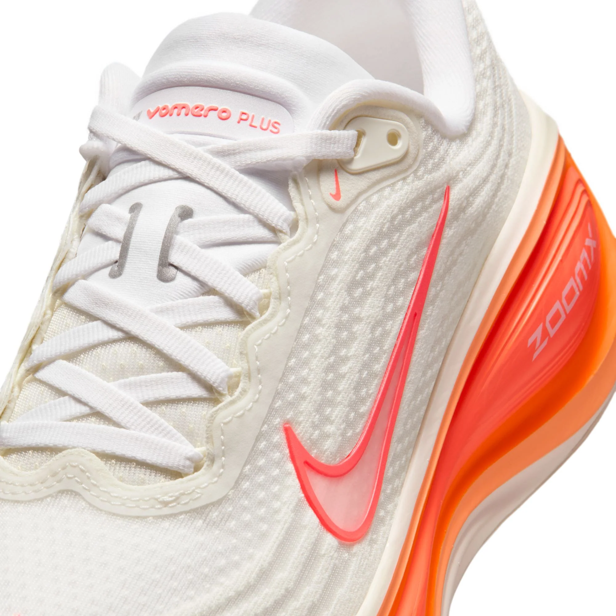 Nike Womens Vomero Plus - Sail/Hot Lava/White/Orange Pulse - Neutral - HO25 - Image 10