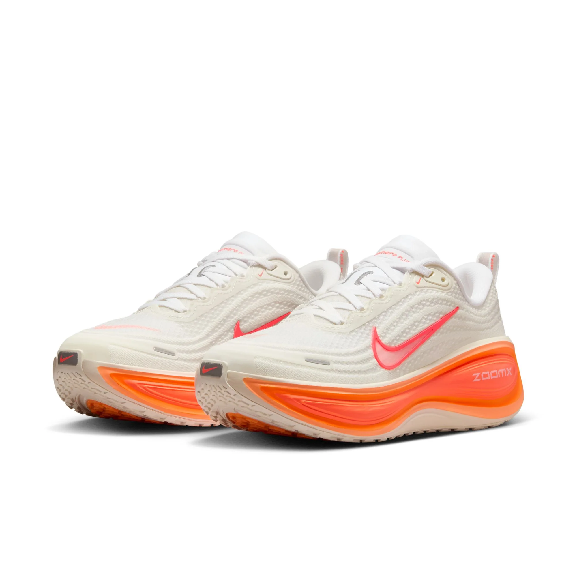 Nike Womens Vomero Plus - Sail/Hot Lava/White/Orange Pulse - Neutral - HO25 - Image 8