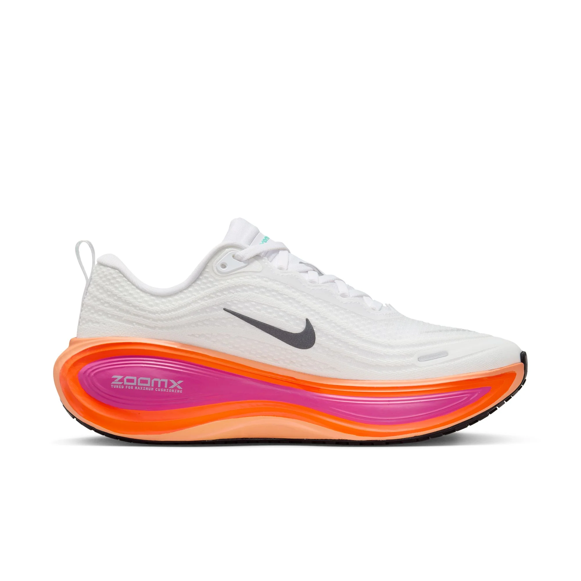 Nike Womens Vomero Plus - White/Black/Fire Pink/Hyper Crimson - Neutral - HO25 - Image 5