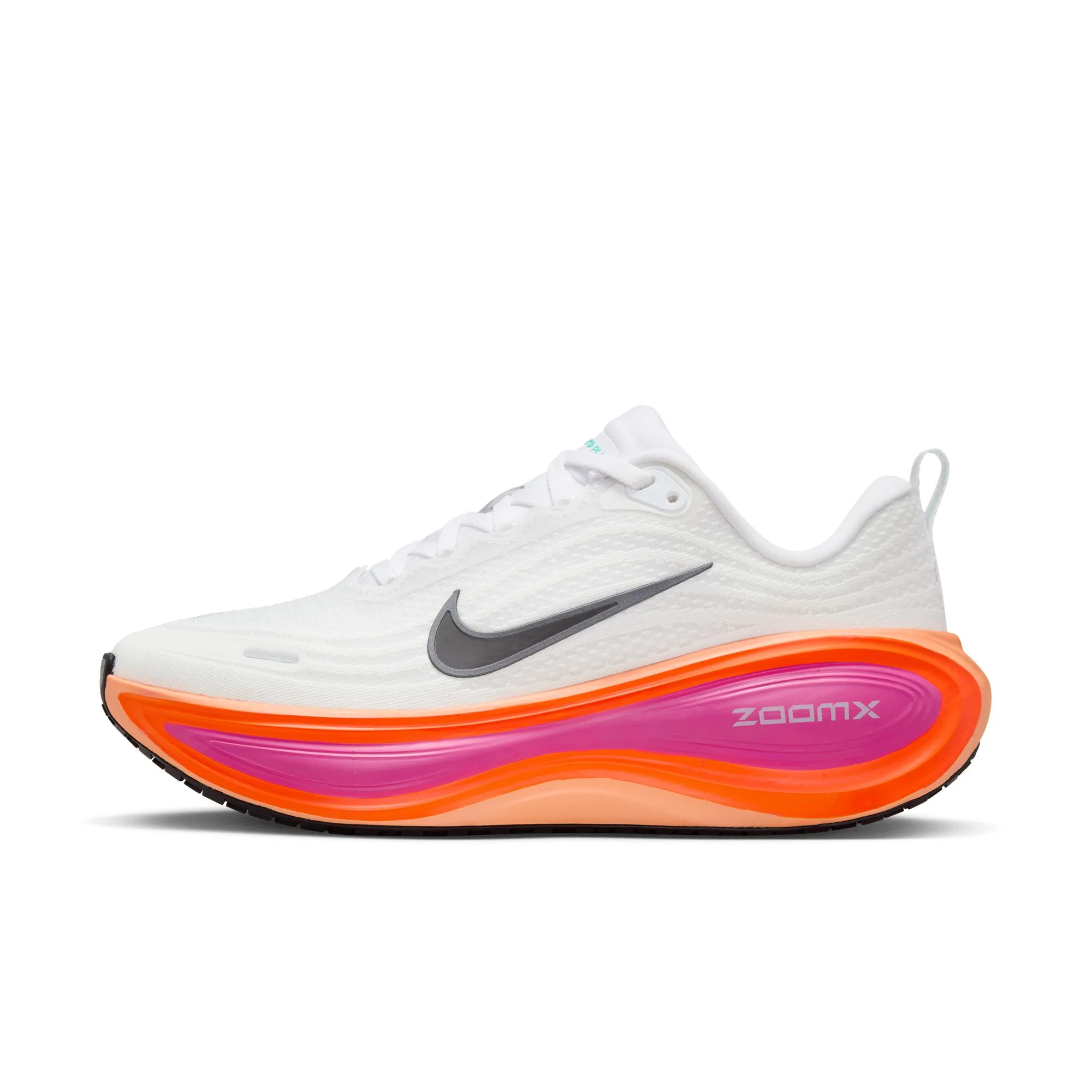 Nike Womens Vomero Plus - White/Black/Fire Pink/Hyper Crimson - Neutral - HO25 - Image 7
