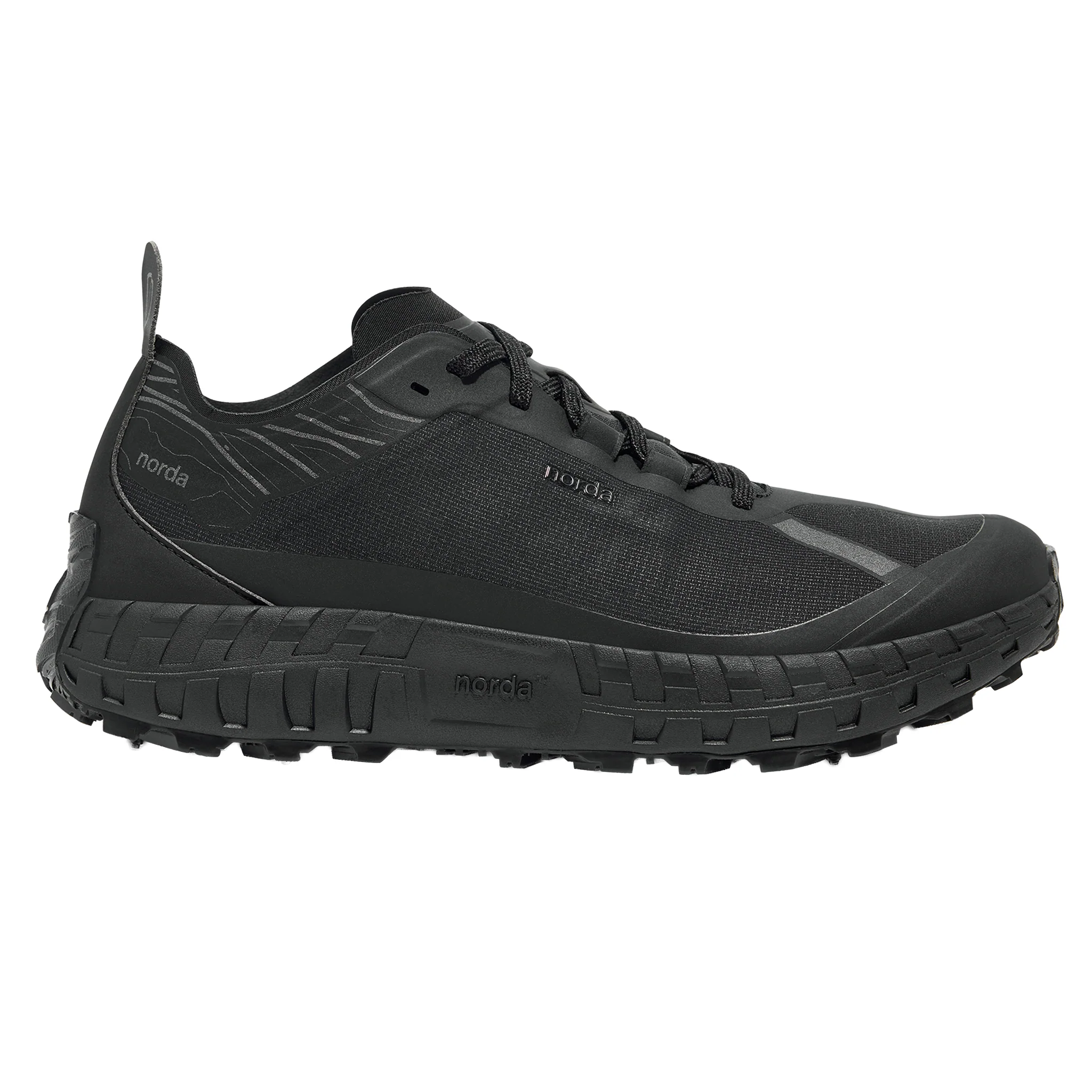 Norda Mens 001A - Stealth Black - Trail - AW25