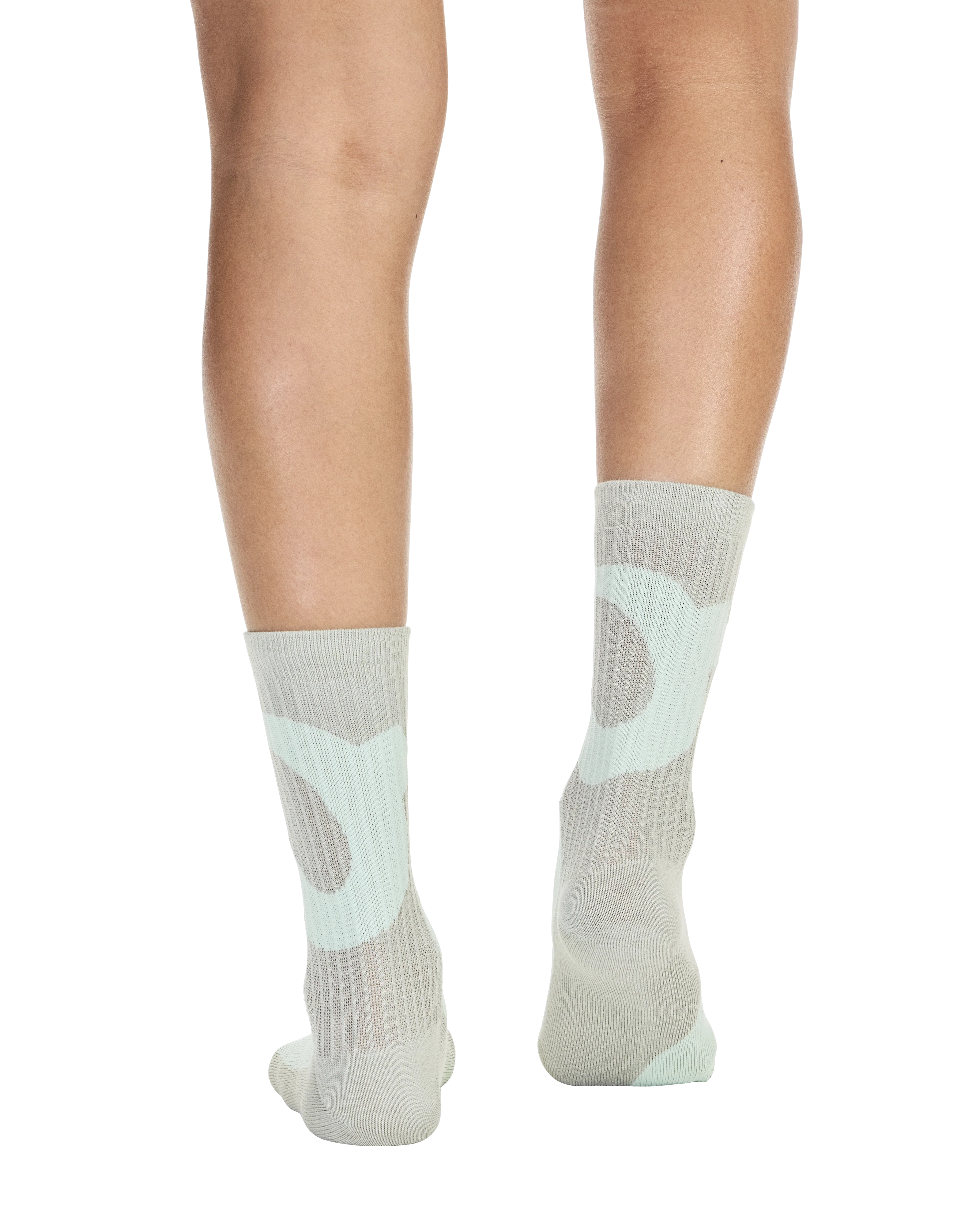 On Liquid Logo Sock High 2-Pack Unisex - Ivory/Tin - Image 4