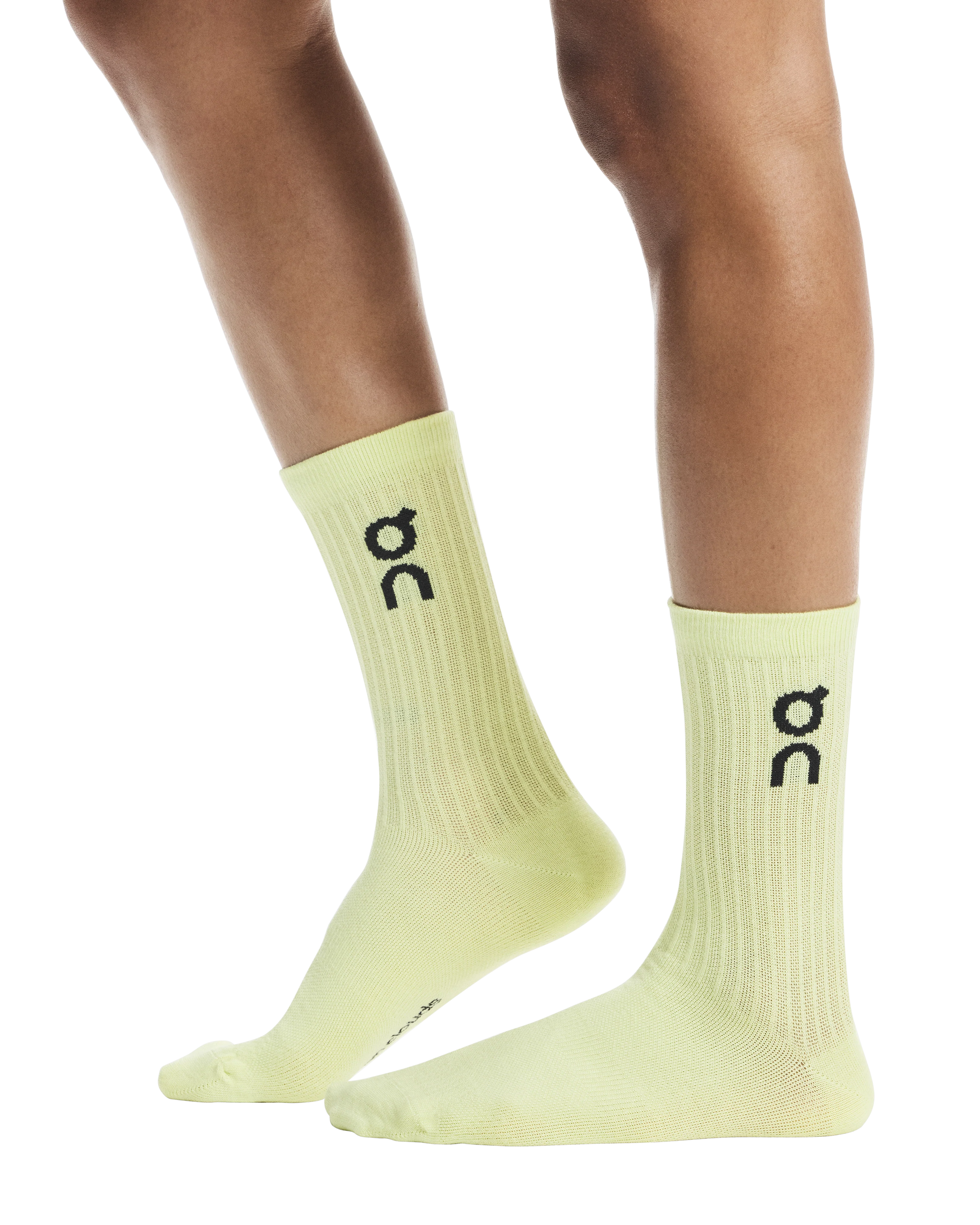 On Logo Sock High 3-Pack Unisex - Lemonade/Tin - Image 3