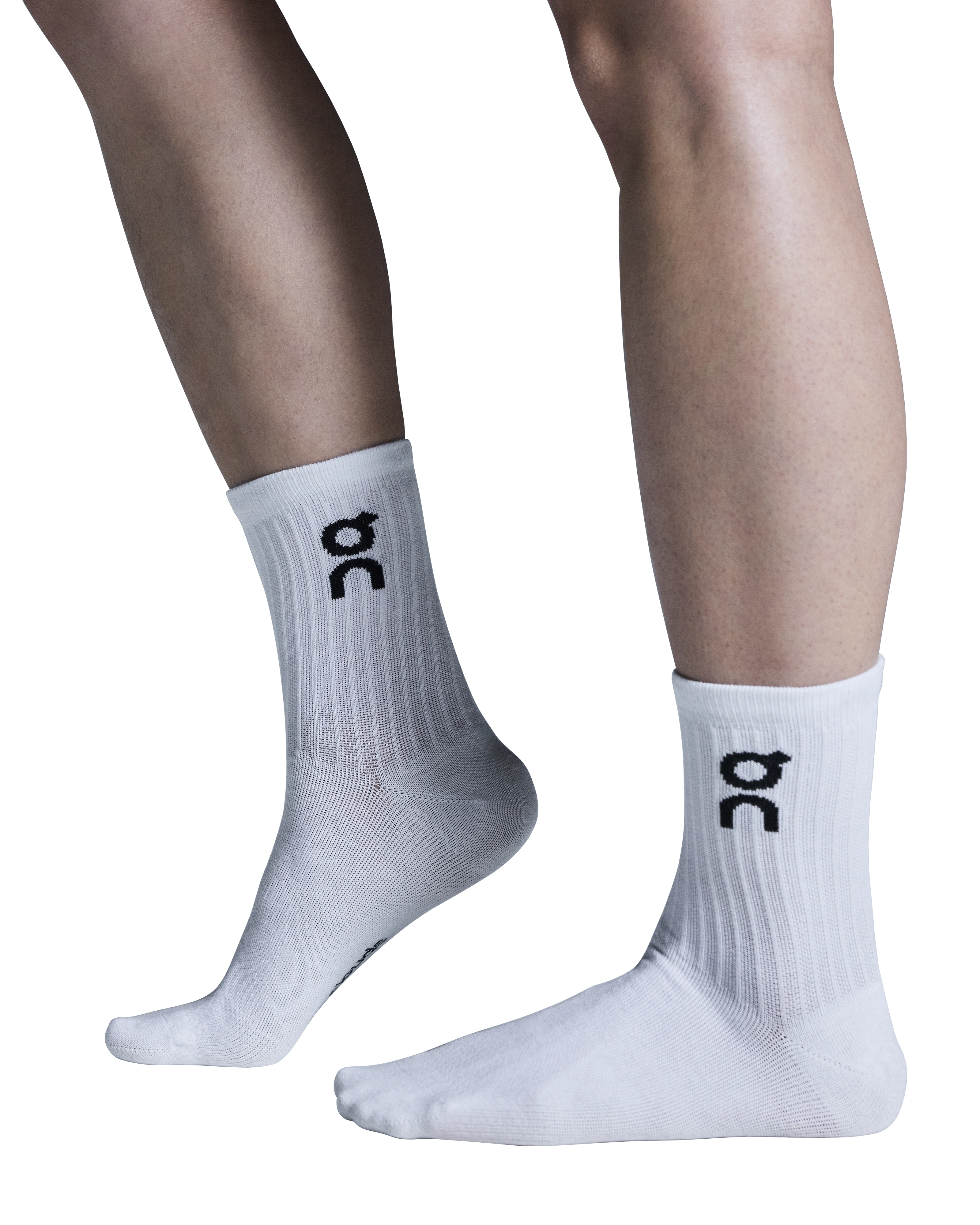 On Logo Sock High 3-Pack Unisex - White - Image 2