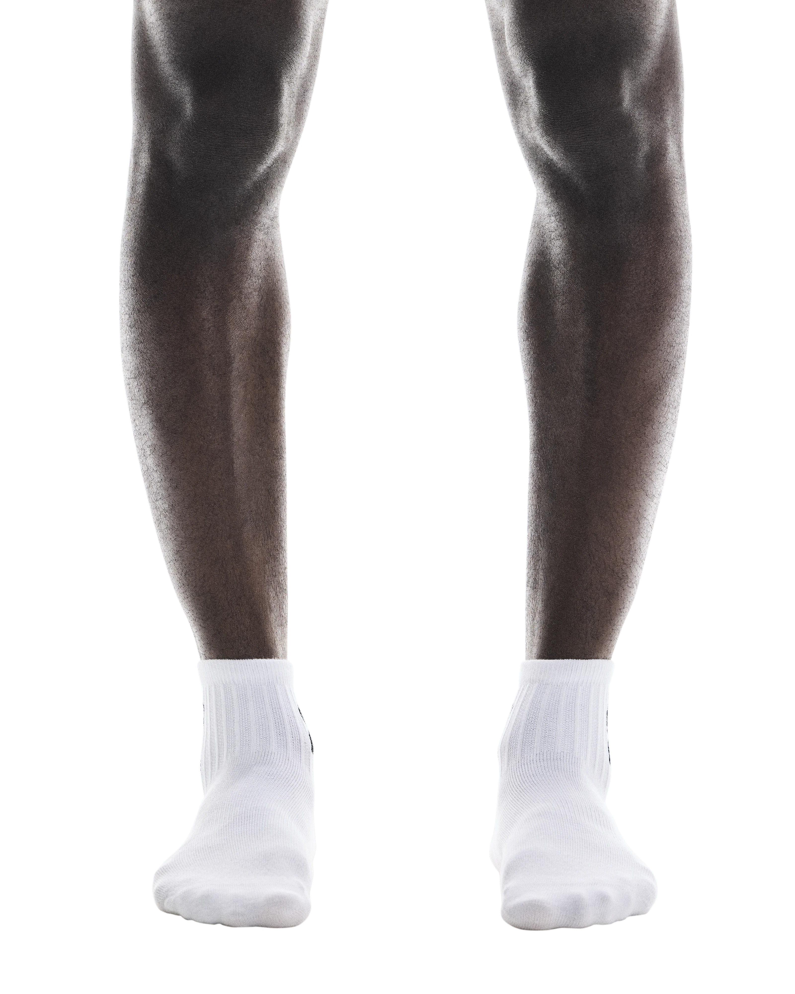 On Logo Sock Mid 3-Pack Unisex - White - Image 3