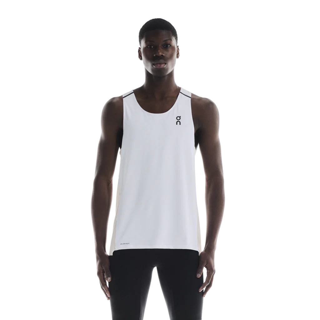 ON Mens Performance Tank - White/Silver - SS26 - Image 4