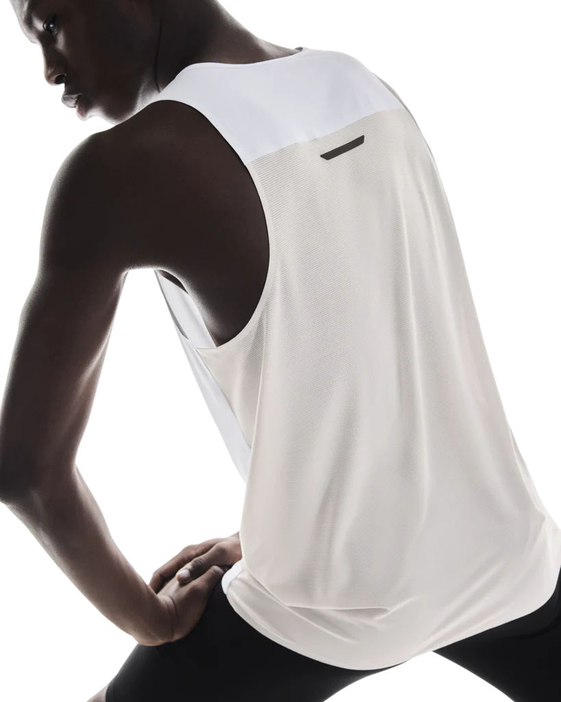 ON Mens Performance Tank - White/Silver - SS26 - Image 8