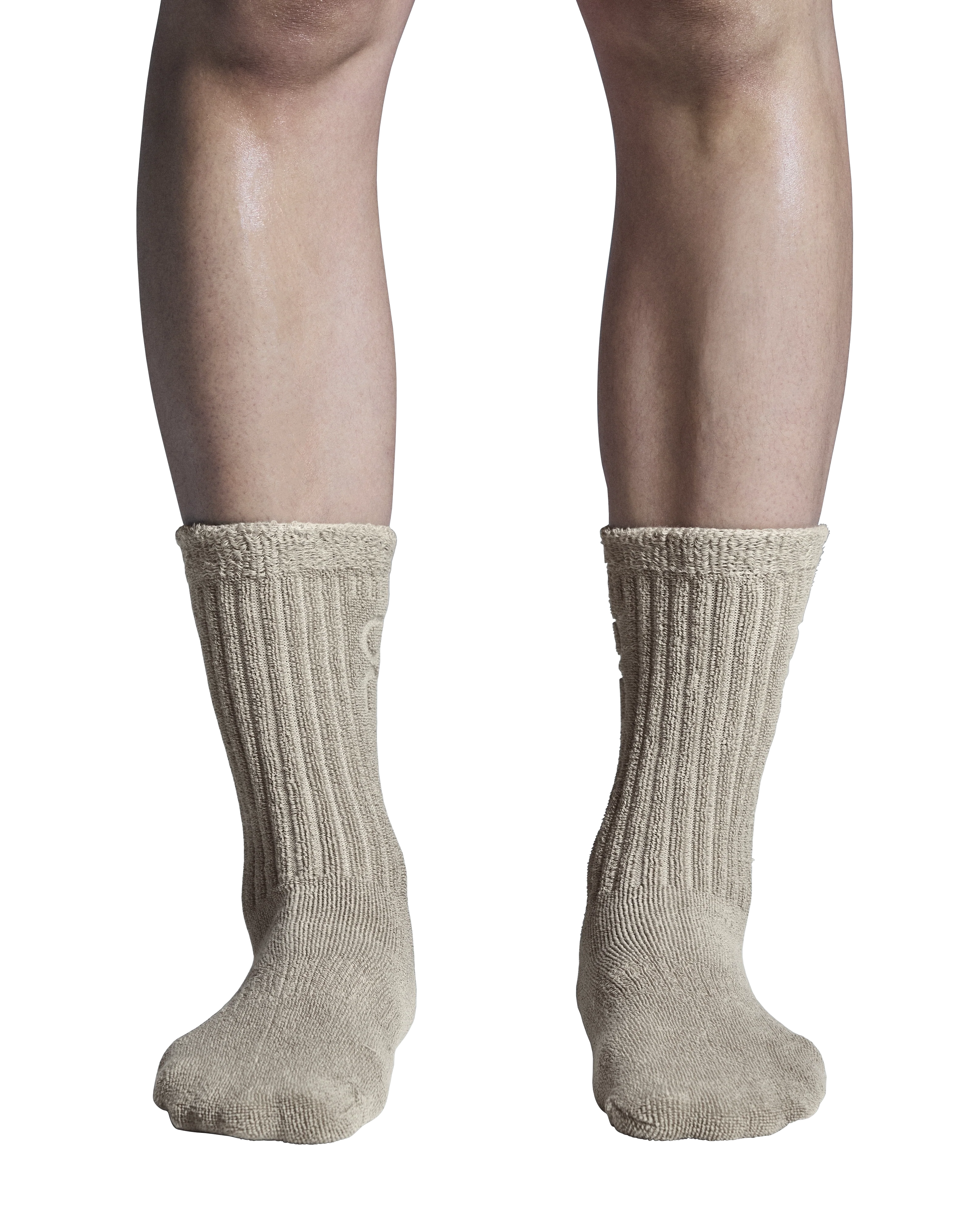 On Terry Sock High Unisex - Desert - Image 3