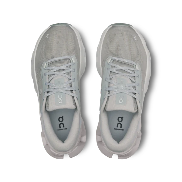 ON Womens Cloudflyer 5 - Glacier/Wolf - Image 3