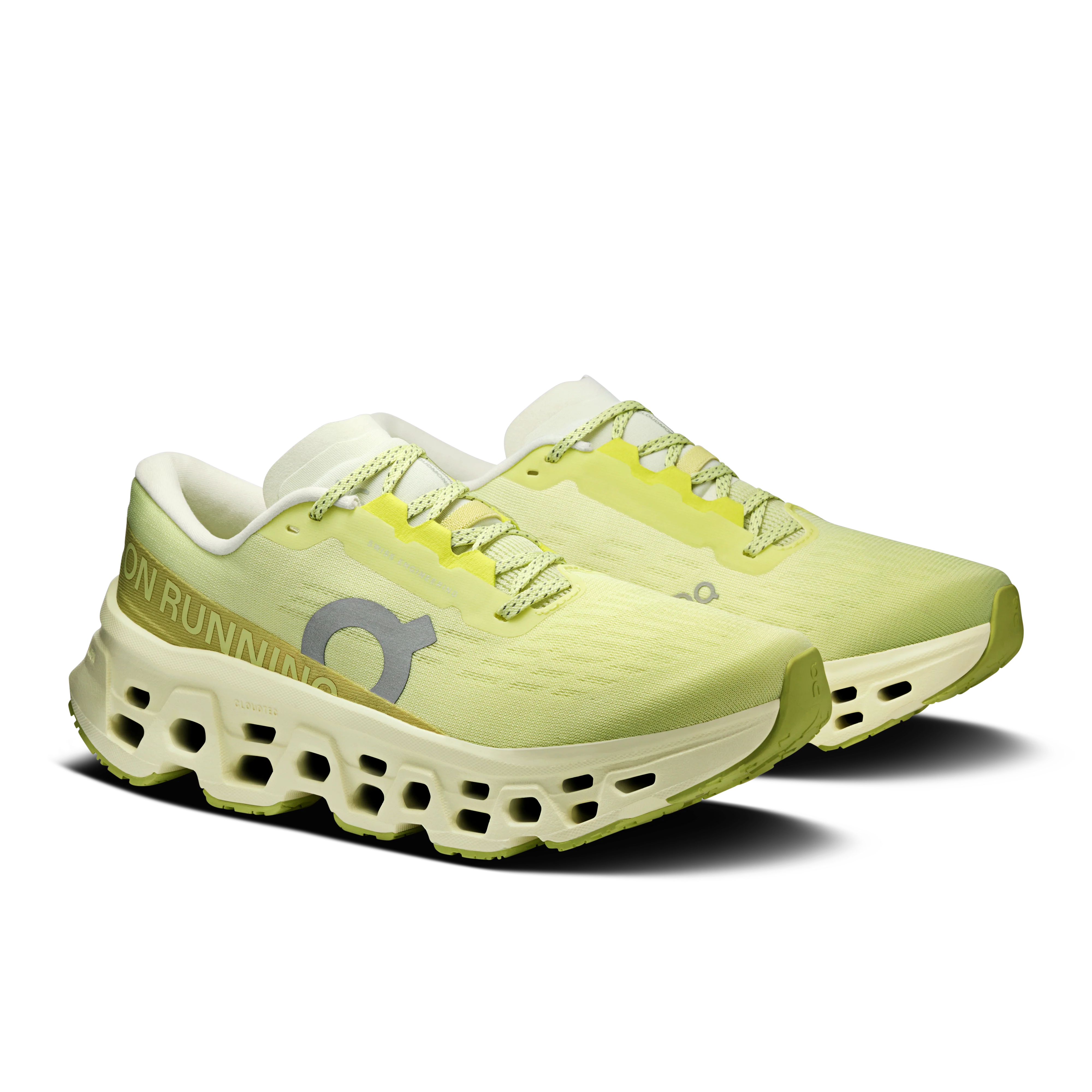 ON Womens Cloudmonster 3 - Limelight/Seedling - SS26 - Image 3