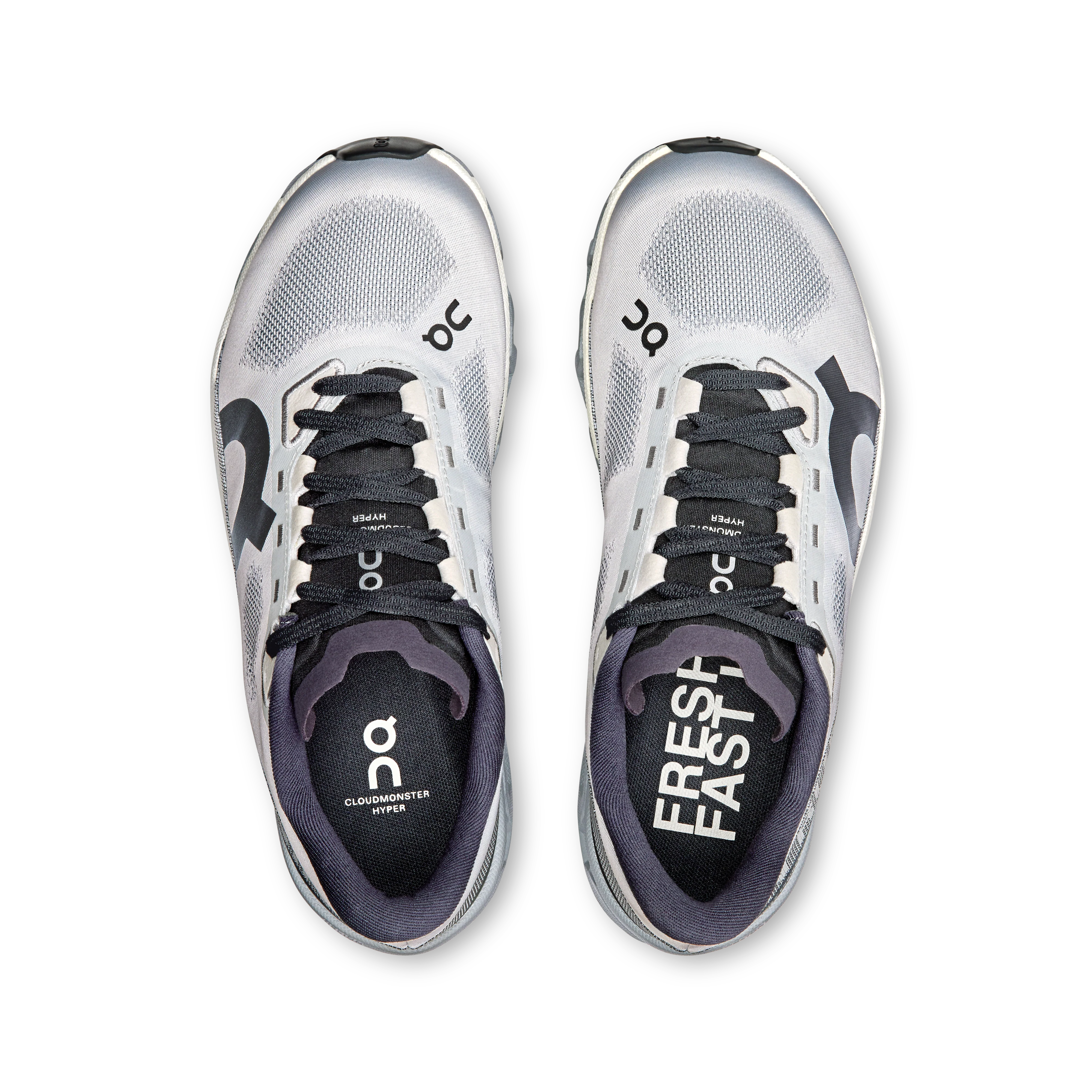ON Womens Cloudmonster Hyper - Glacier/Ivory - SS25 - Image 3