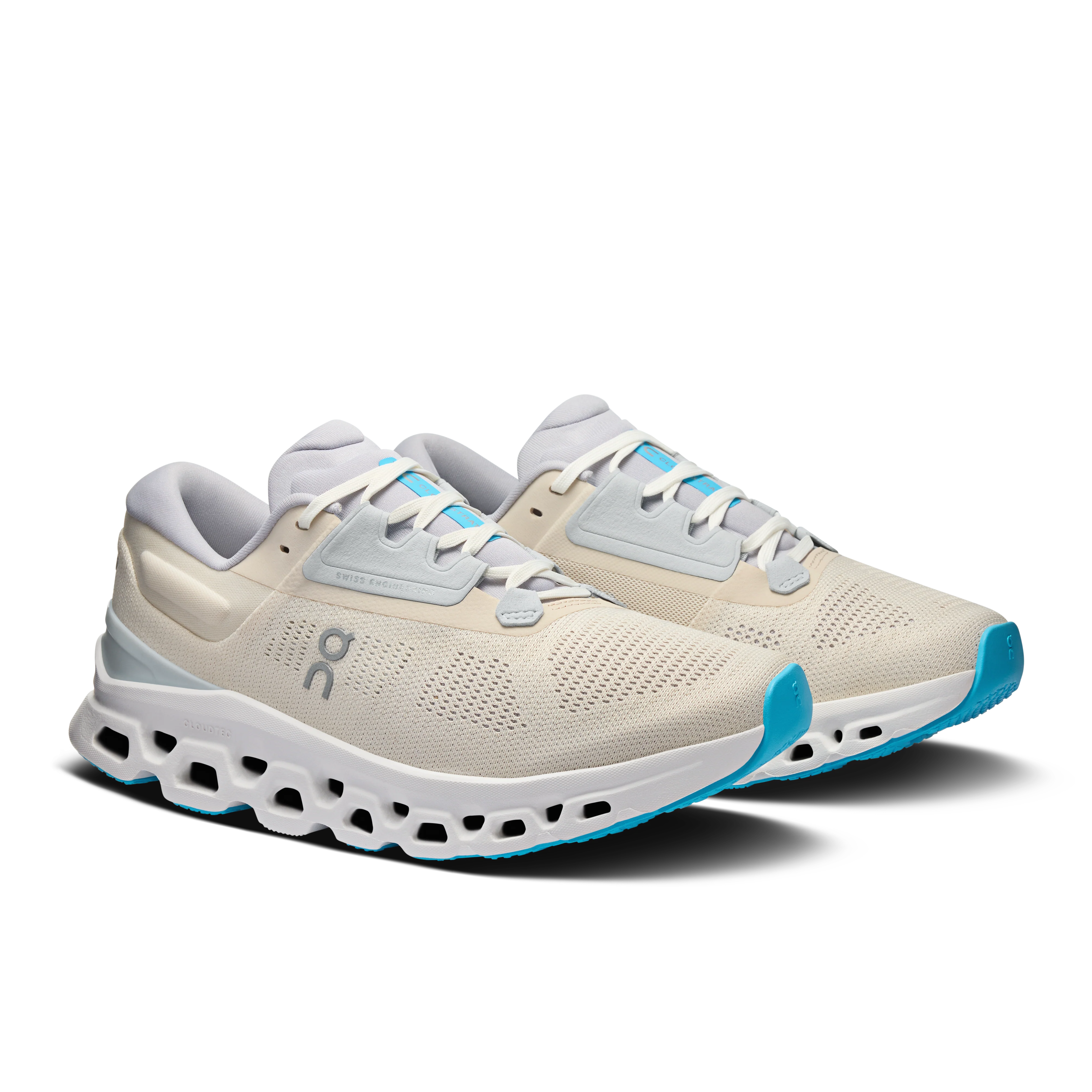 ON Womens Cloudstratus 3 - Cream/Arctic - SS25 - Image 6