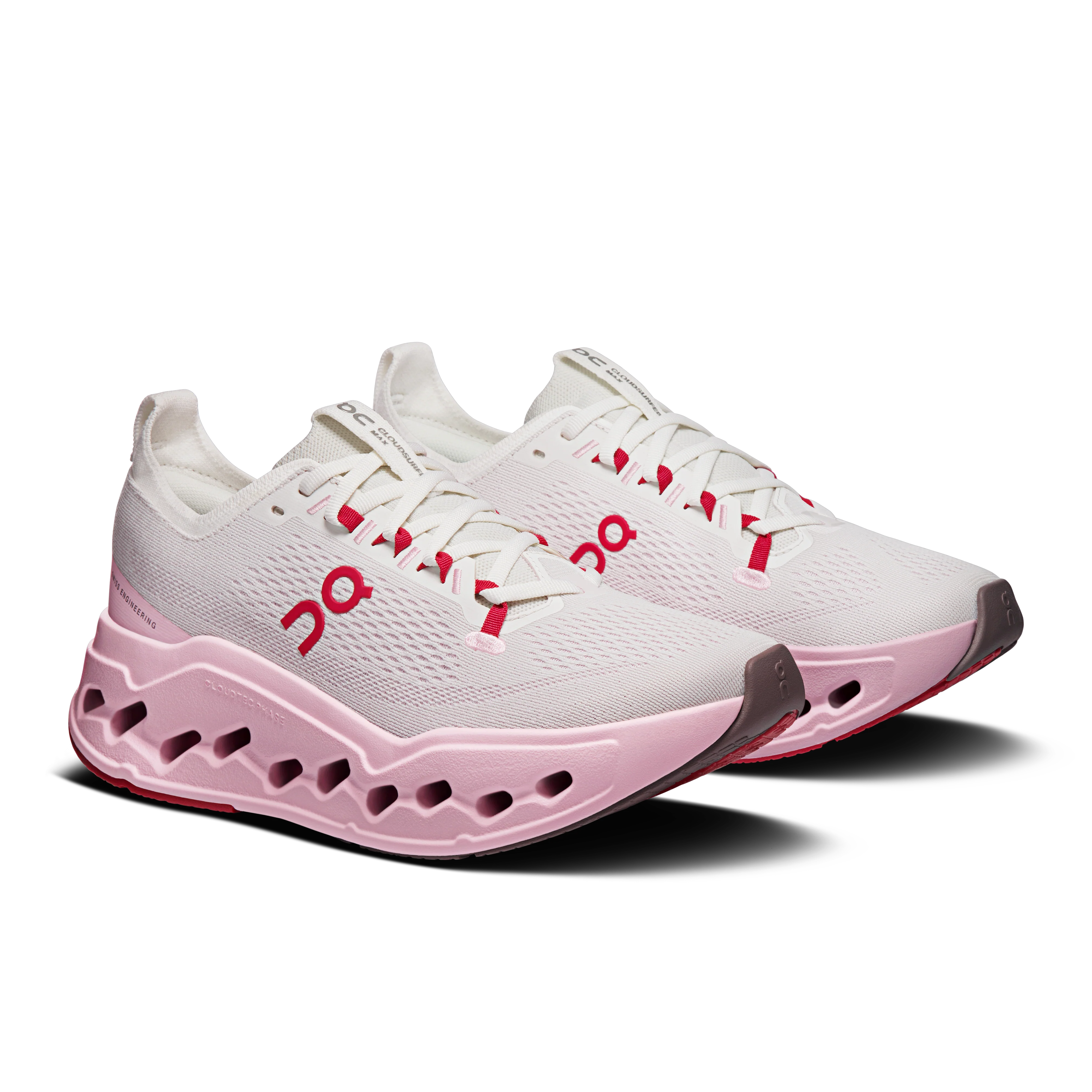 ON Womens Cloudsurfer Max - Ivory/Peony - SS26 - Image 4