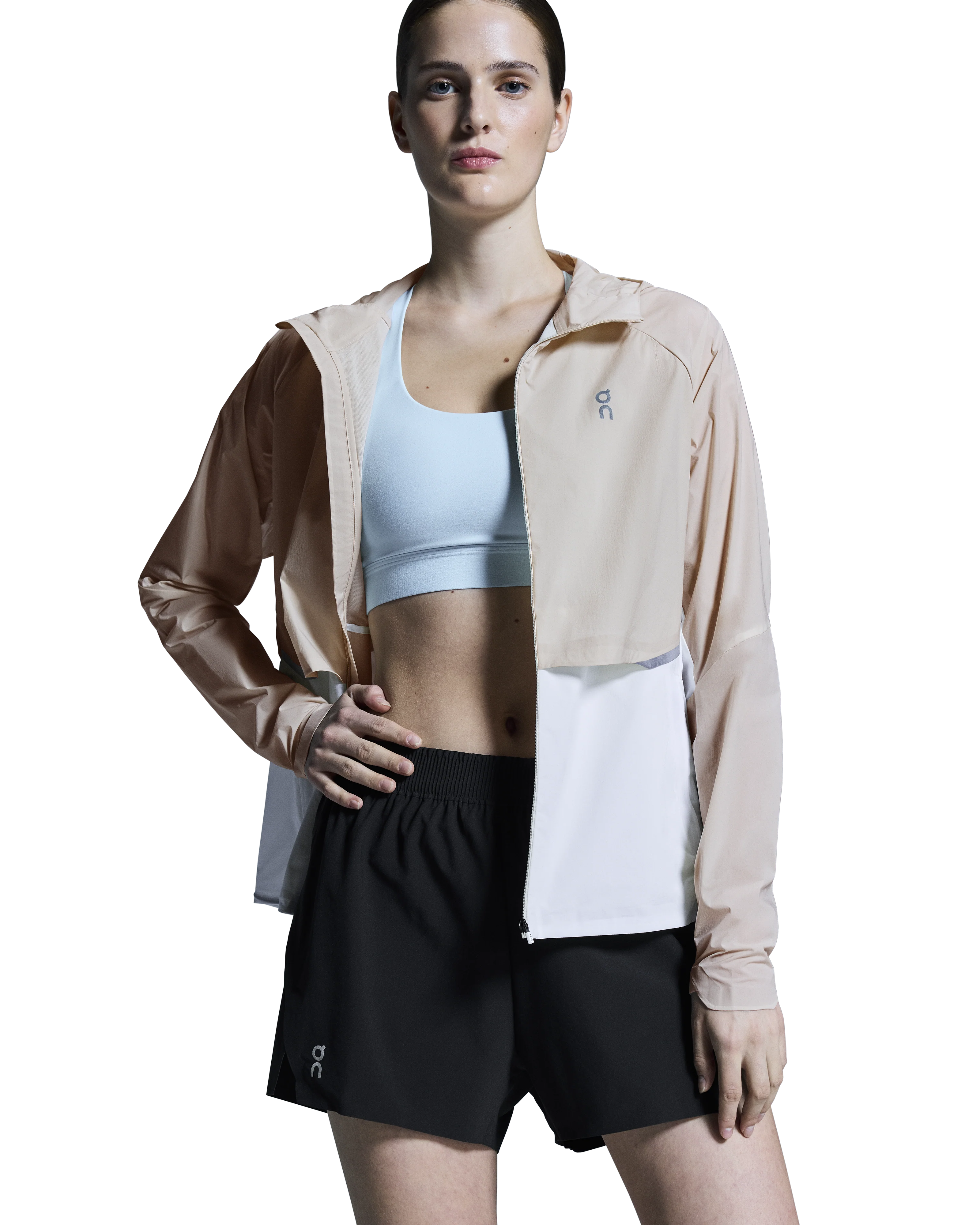 ON Womens Core Jacket - Sand/White - SS25 - Image 6