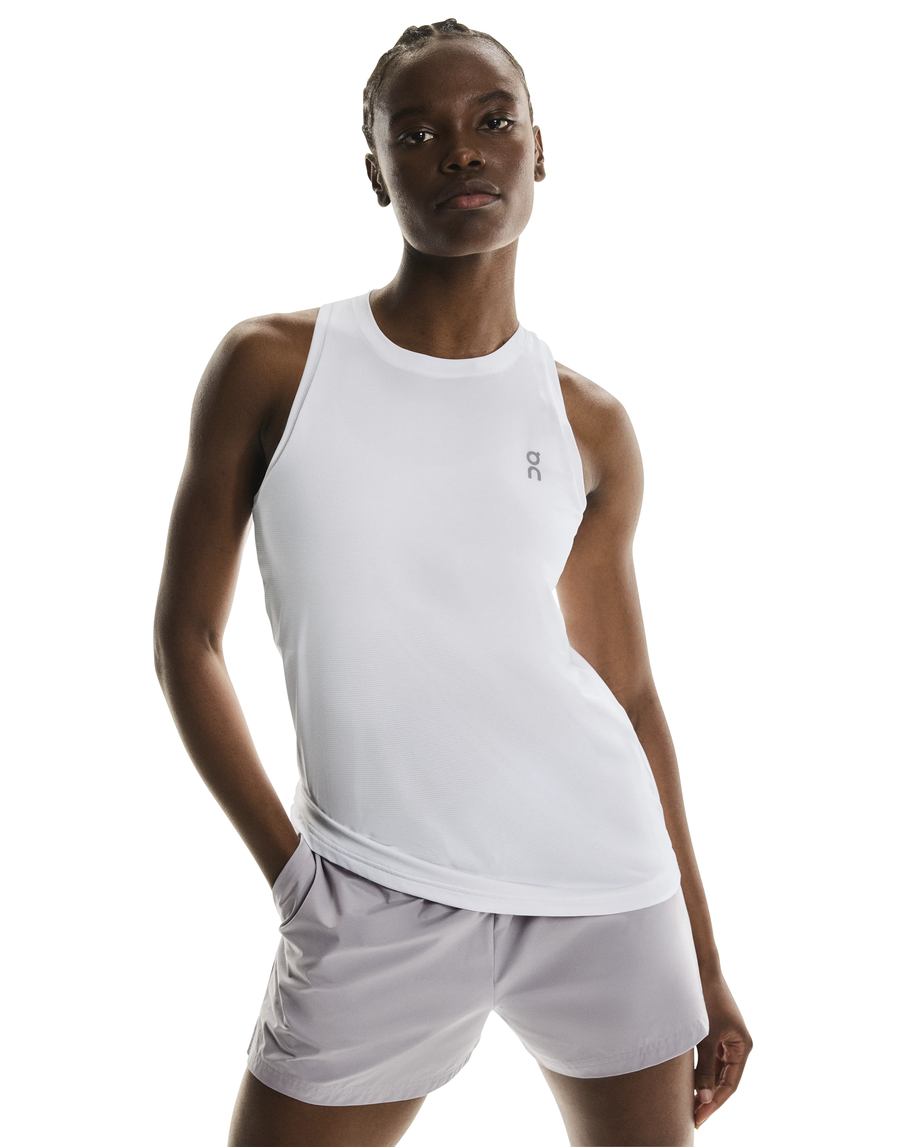 ON Womens Core Tank - White - SS26 - Image 5