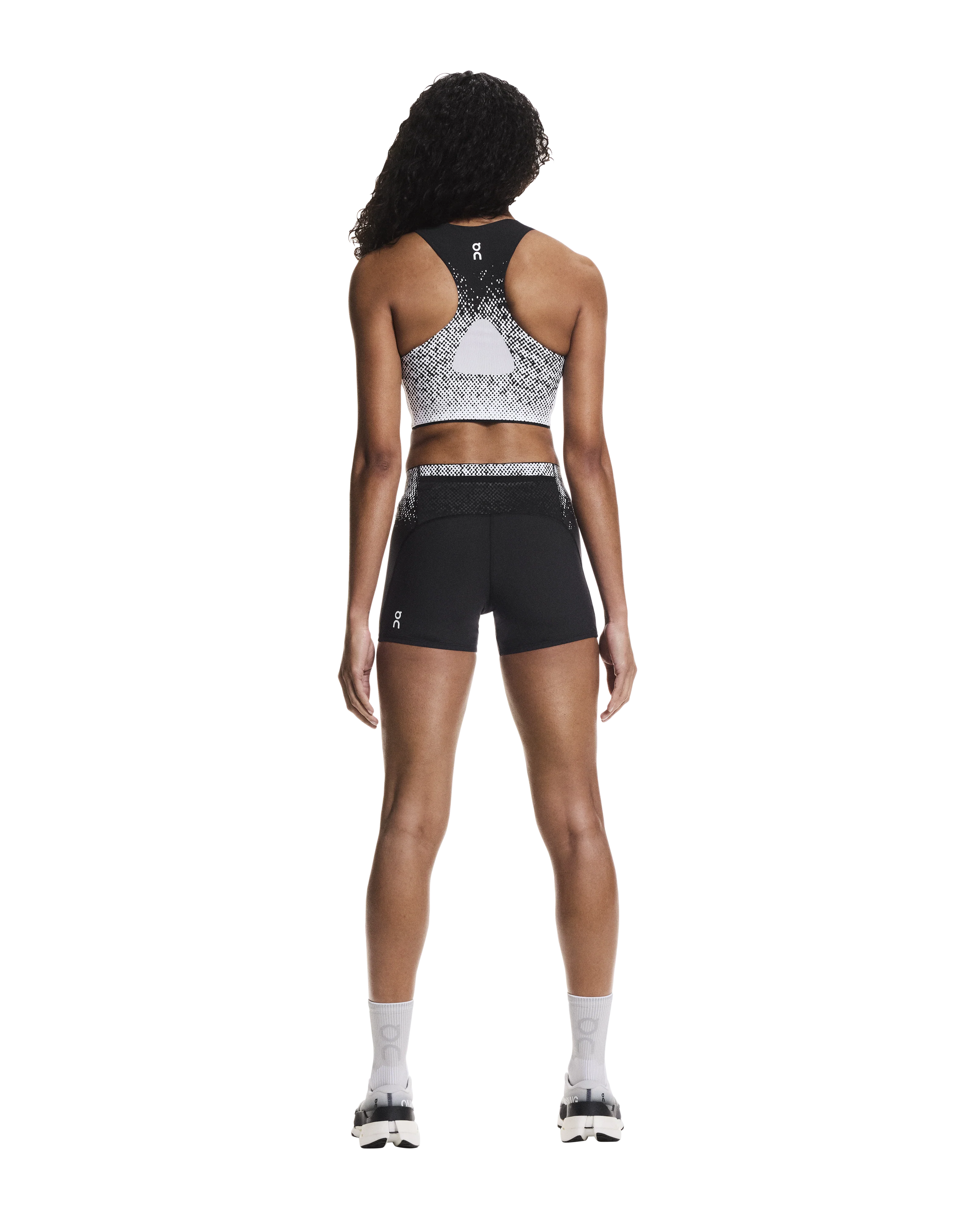 ON Womens Zero Short Tights - Black/White - SS26 - Image 3