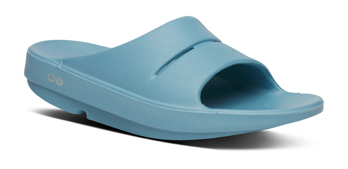 Oofos OOahh Unisex Recovery Slide - Ocean Blue - SS26 - Image 3