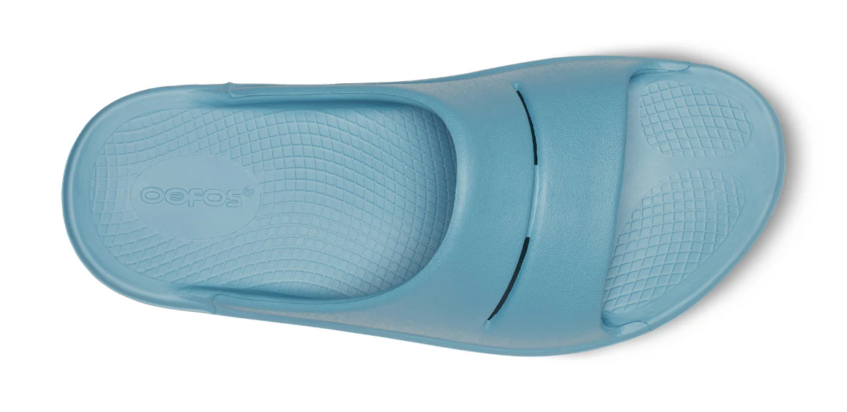 Oofos OOahh Unisex Recovery Slide - Ocean Blue - SS26 - Image 7