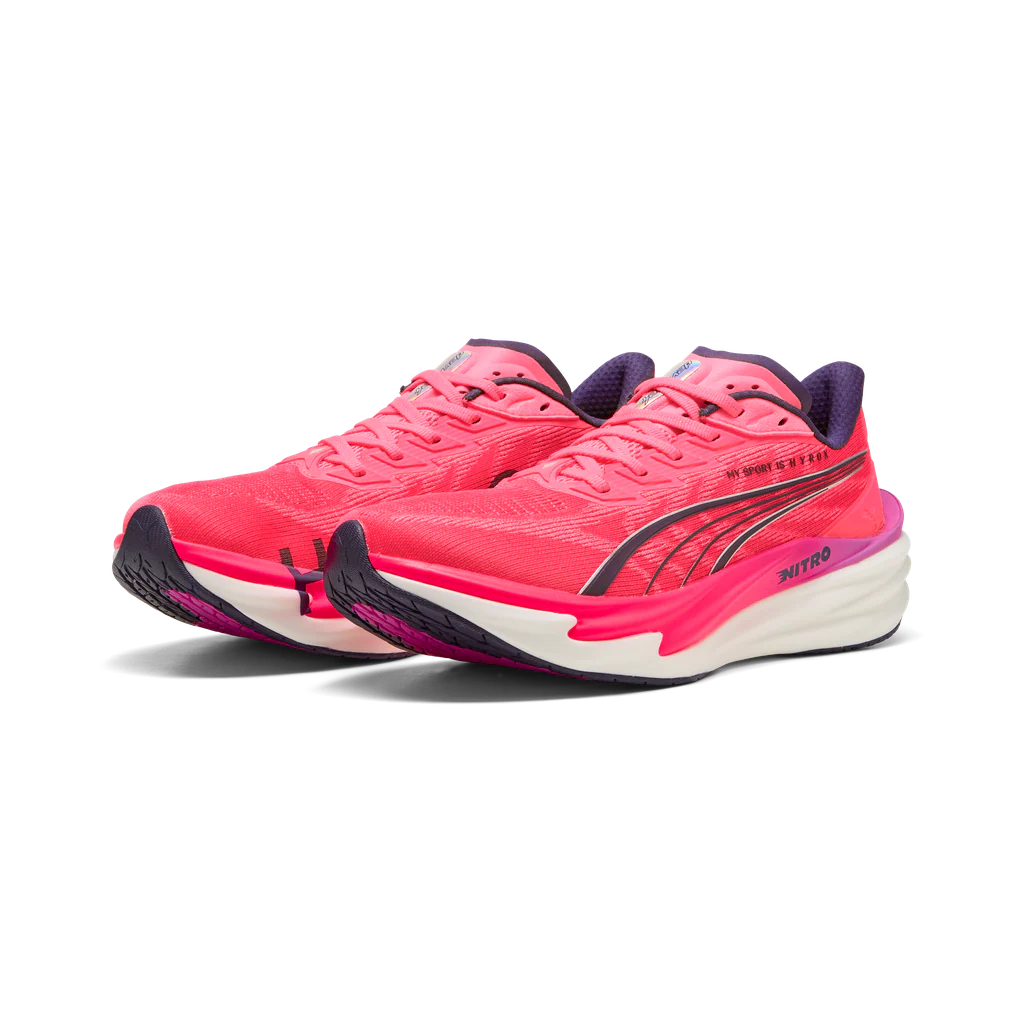 Puma Mens Deviate NITRO 4 x HYROX - Puma White/Electric Orchid/Pure Pink - Neutral - SS26 - Image 5