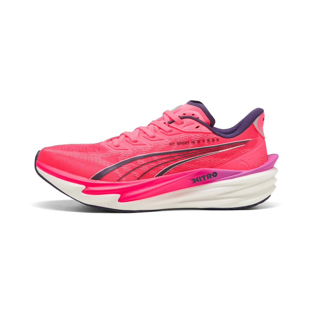Puma Mens Deviate NITRO 4 x HYROX - Puma White/Electric Orchid/Pure Pink - Neutral - SS26 - Image 6
