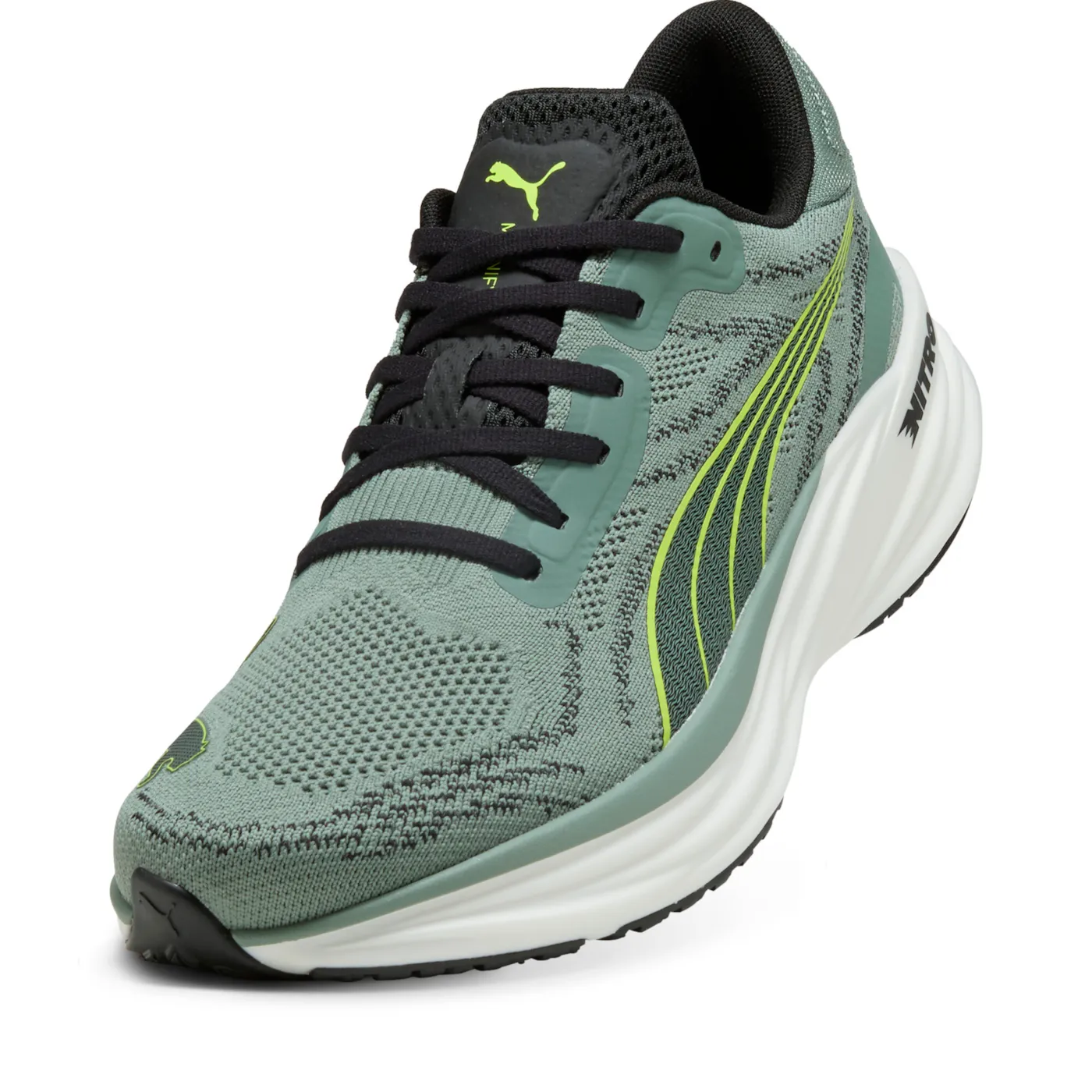 Puma Mens Magnify NITRO 2 - Green Moon/Yellow Alert - Neutral - SS25 - Image 6