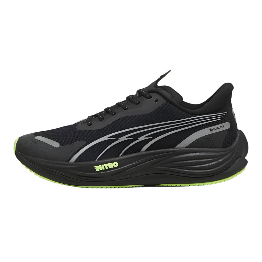 Puma Mens Velocity NITRO 3 GTX - Puma Black/Puma Silver/Fizzy Apple - Neutral - Image 4
