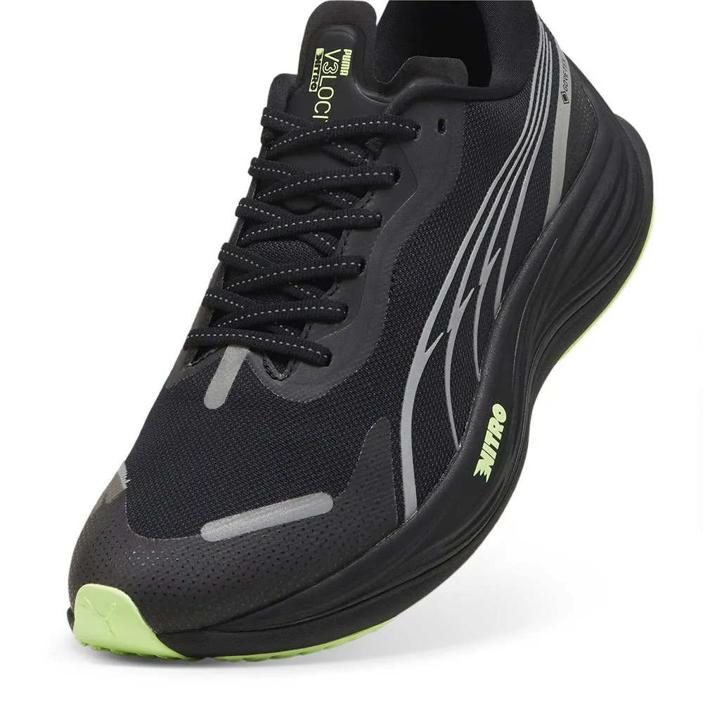 Puma Mens Velocity NITRO 3 GTX - Puma Black/Puma Silver/Fizzy Apple - Neutral - Image 6