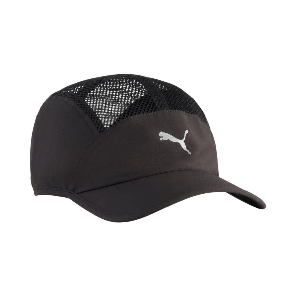 Puma Short Visor Mesh 5 Panel Cap - Black
