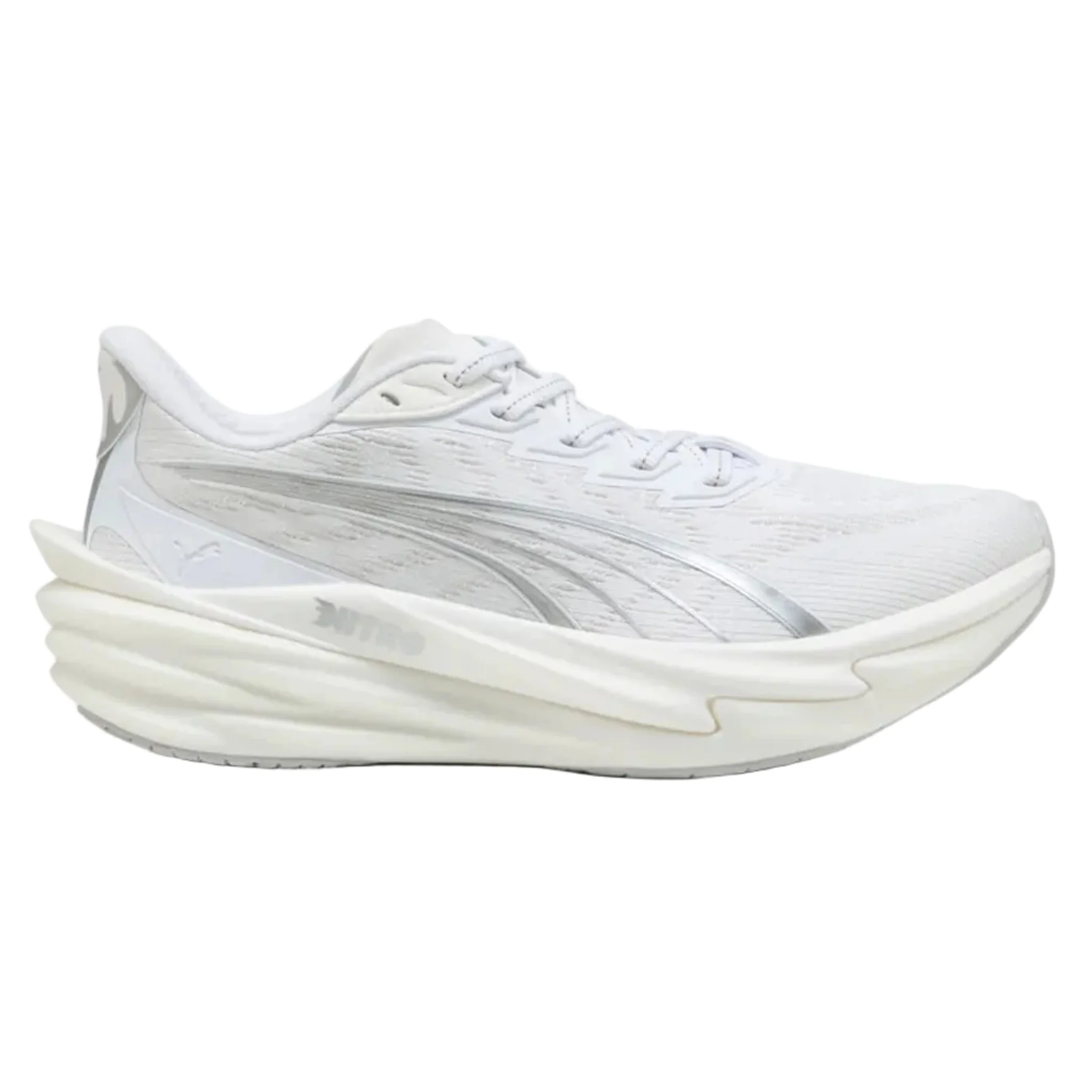 Puma Womens Deviate NITRO 4 - Puma White/Feather Gray - Neutral - SS26