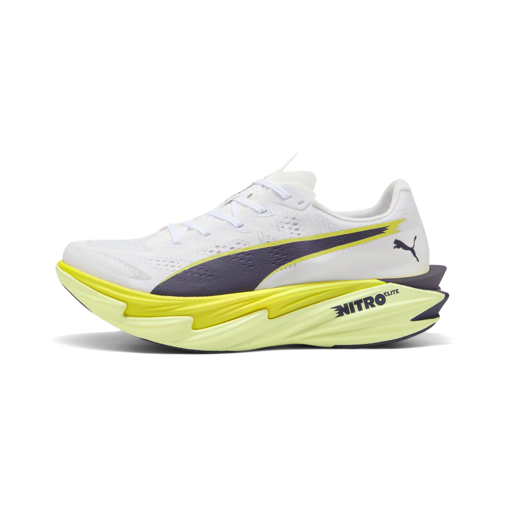 Puma Womens Deviate NITRO Elite 4 - Puma White/Apple Spritz/Lux Lime - Neutral - SS26 - Image 4